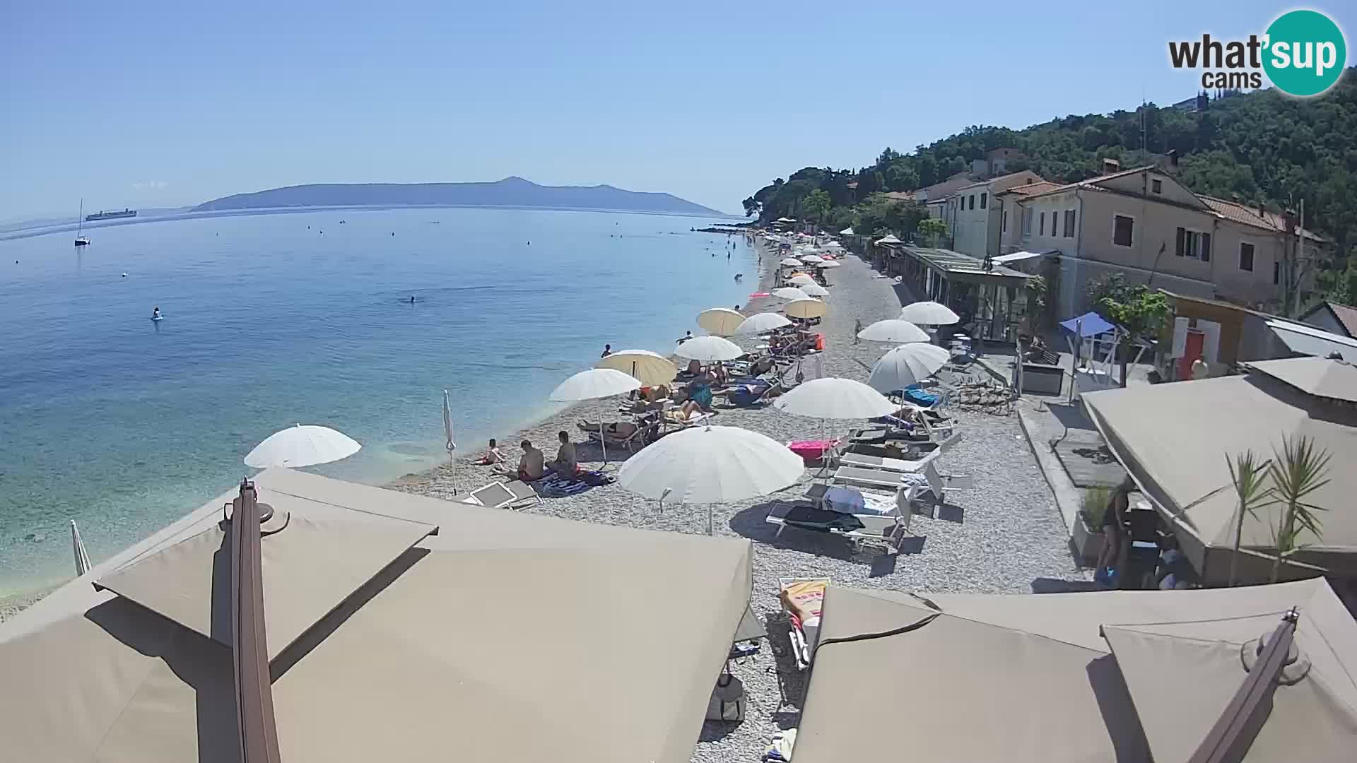 Mošćenička Draga webcam beach