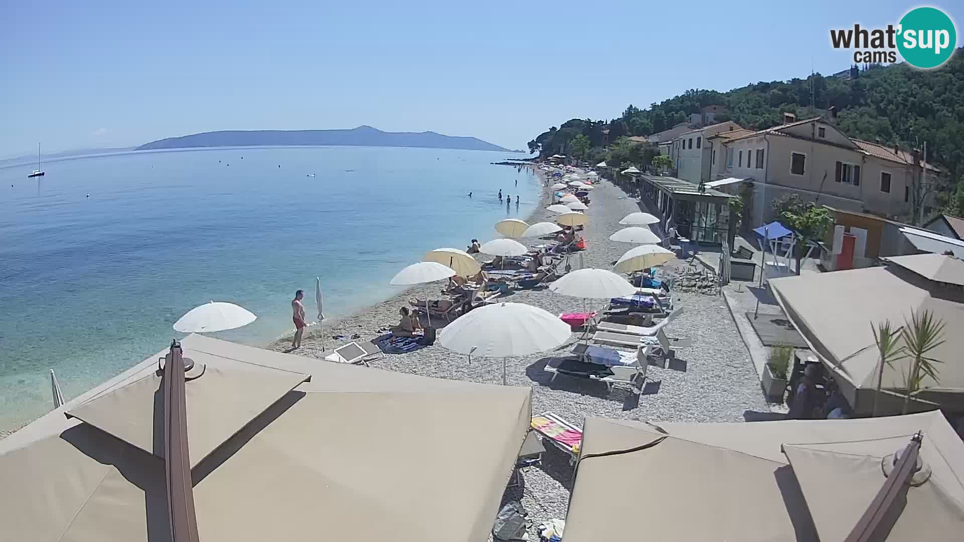 Mošćenička Draga webcam beach