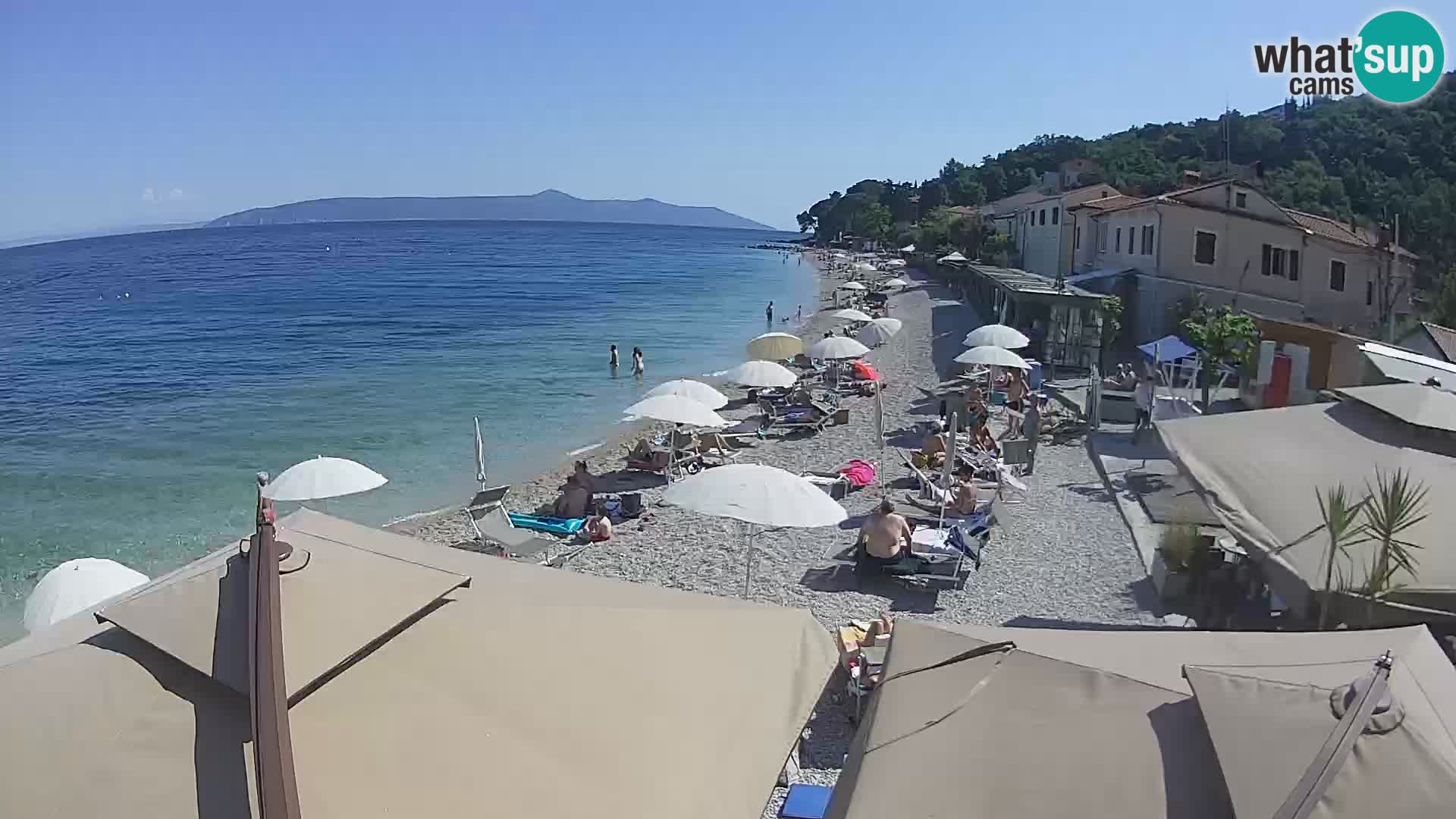 Mošćenička Draga webcam beach