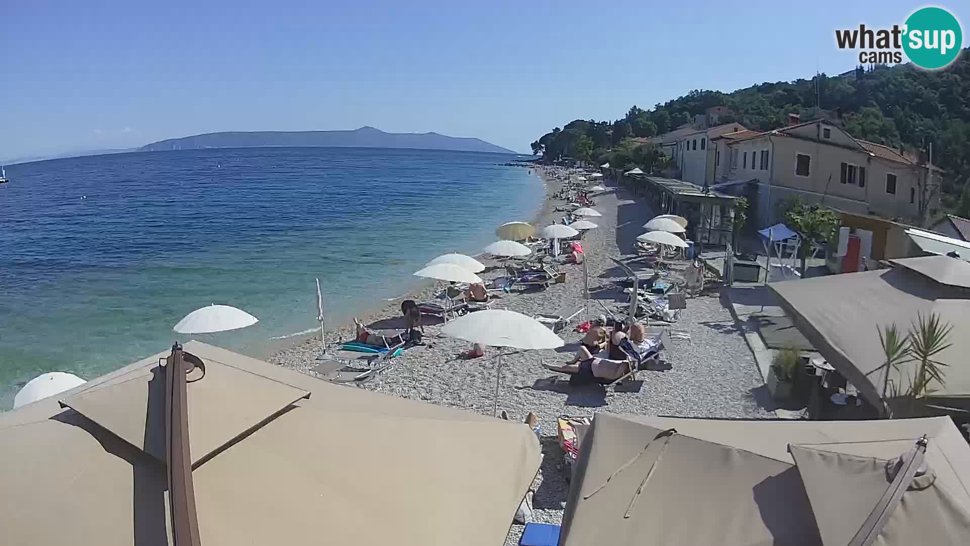 Mošćenička Draga webcam beach