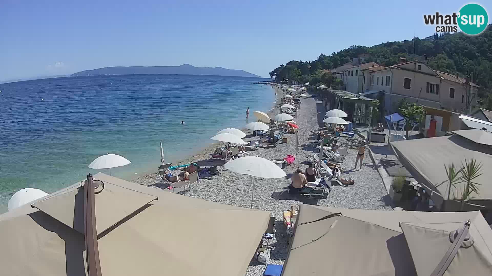 Mošćenička Draga webcam beach