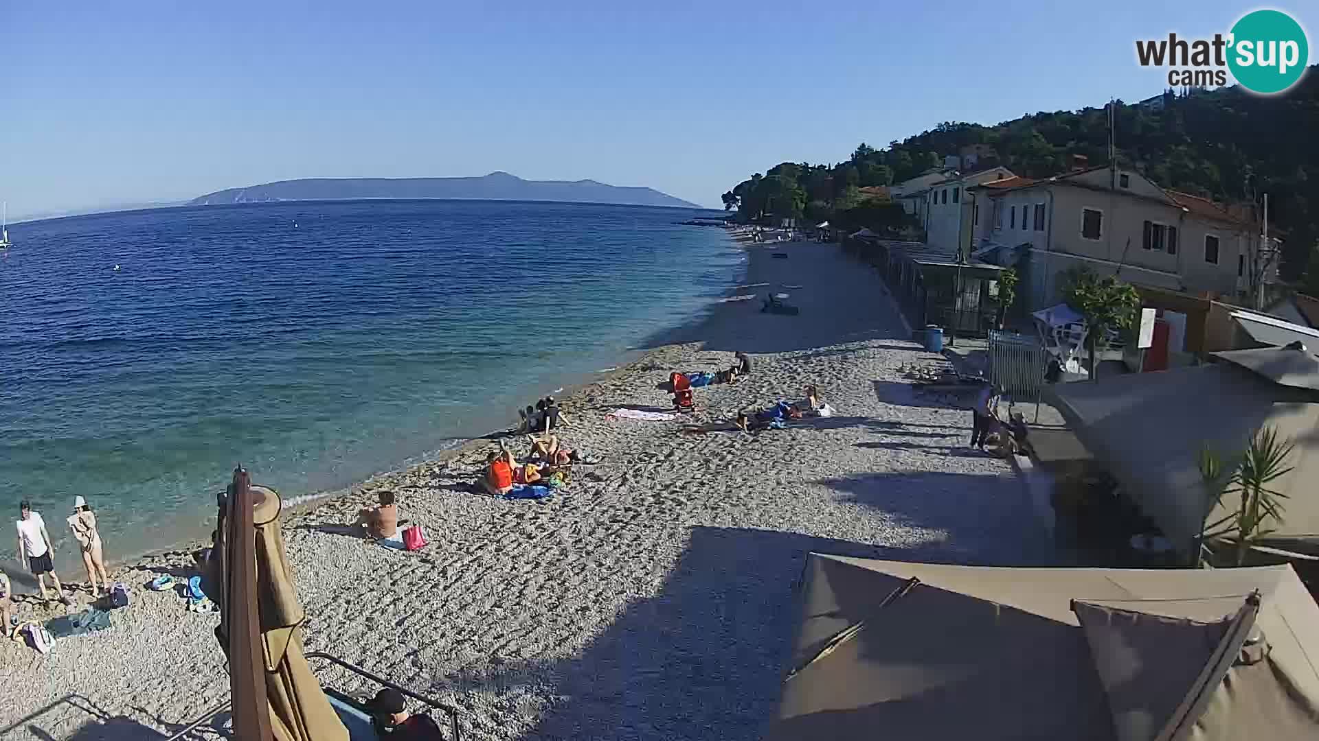 Mošćenička Draga webcam beach