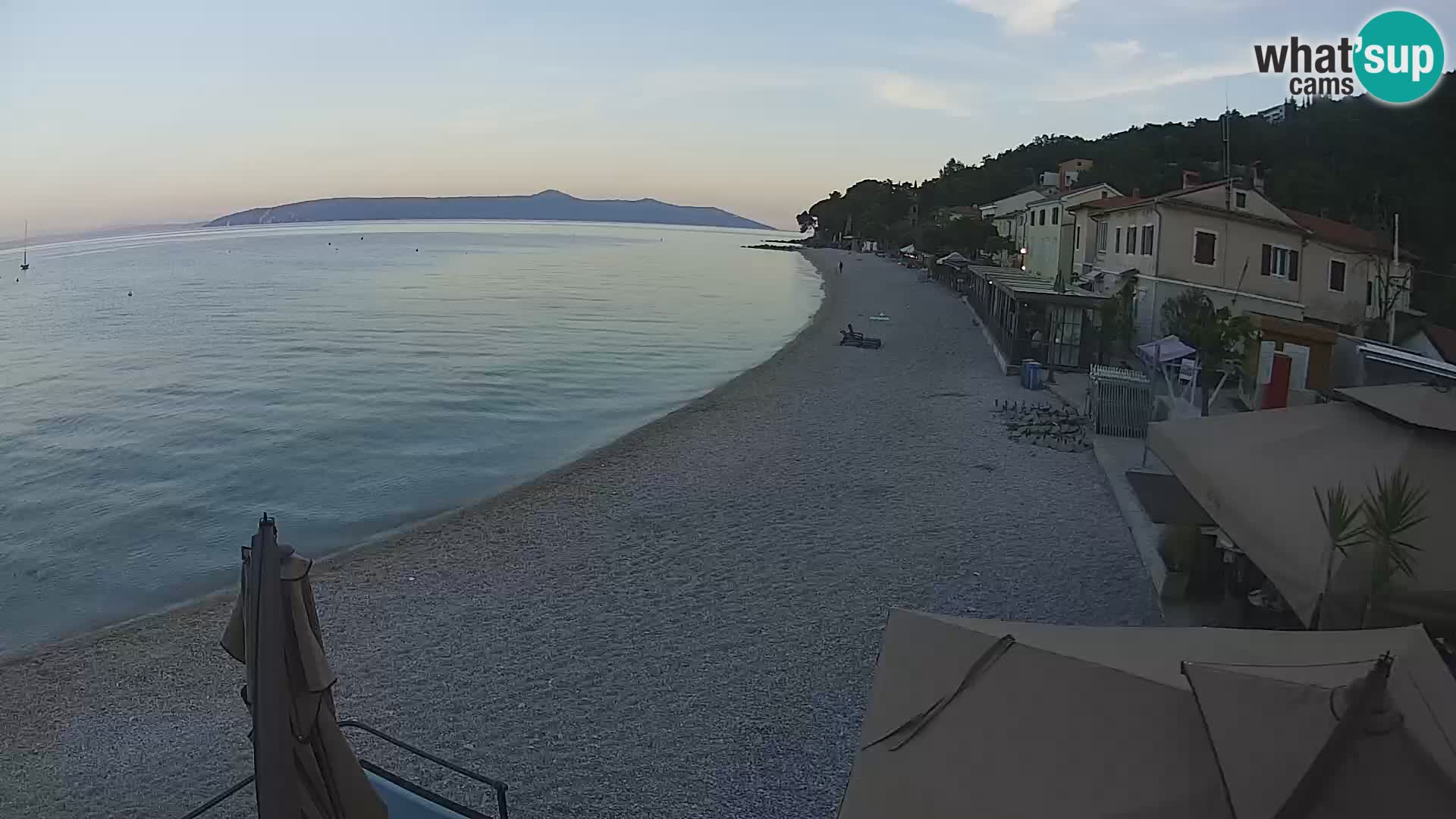 Webcam Mošćenička Draga – Strand