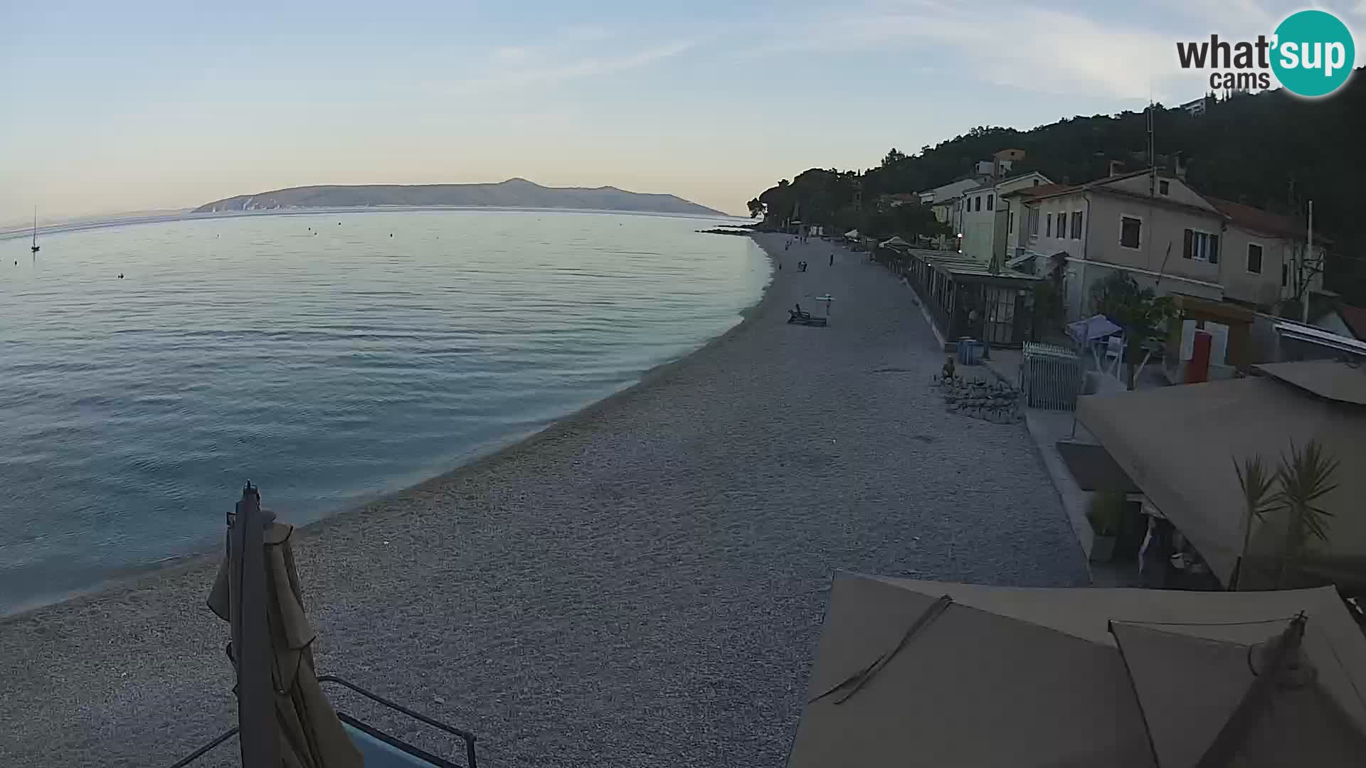 Webcam Mošćenička Draga – Strand