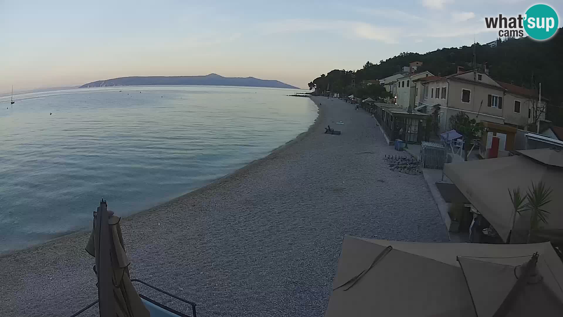Webcam Mošćenička Draga – Strand