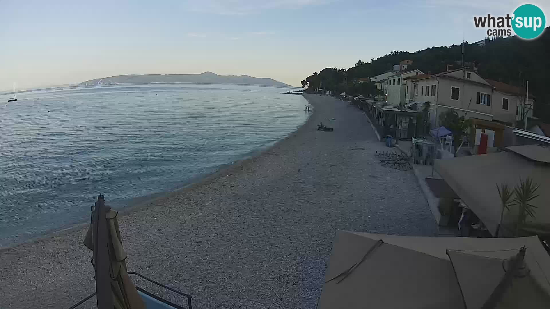 Webcam Mošćenička Draga – Strand