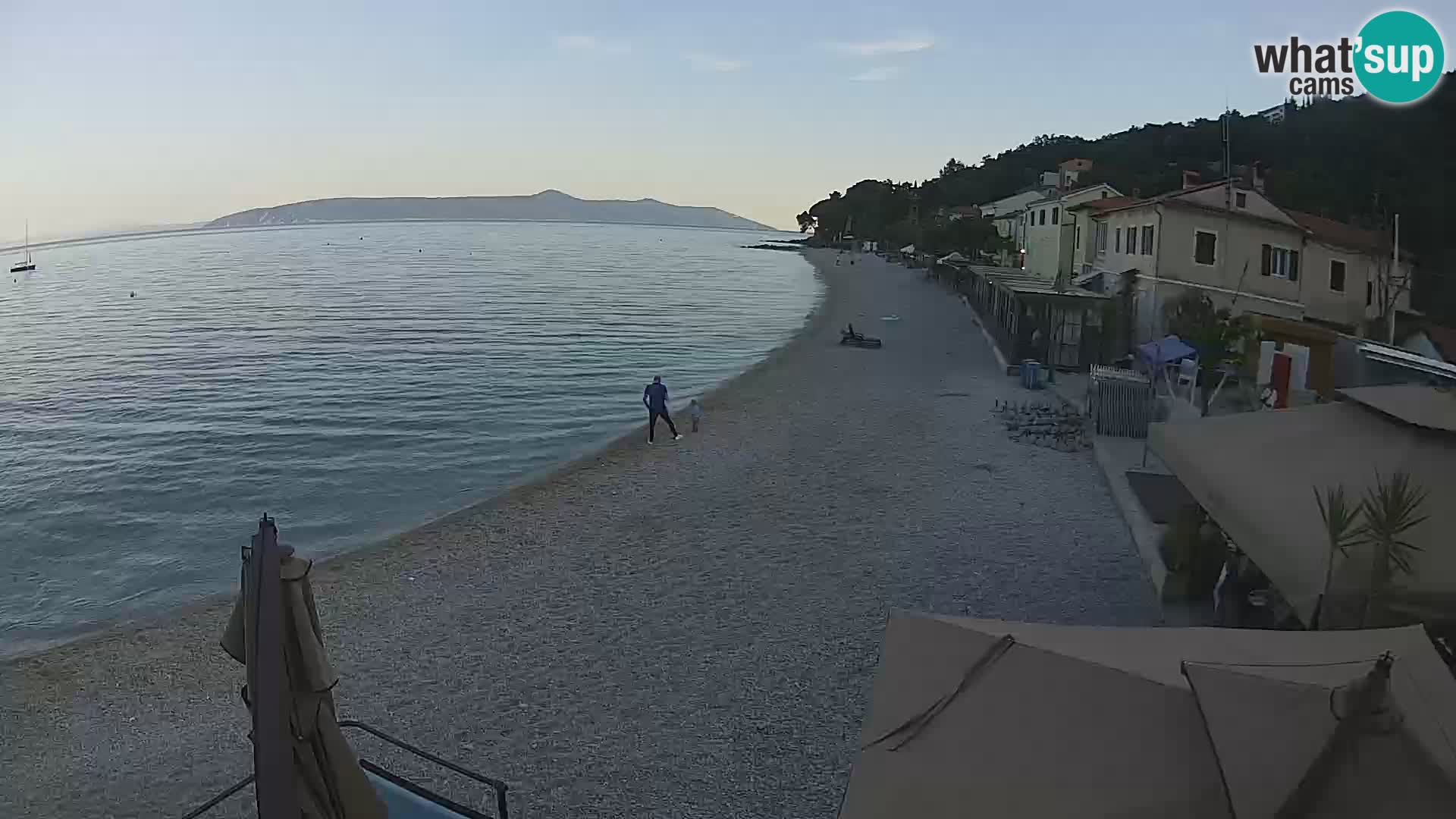 Webcam Mošćenička Draga – Strand