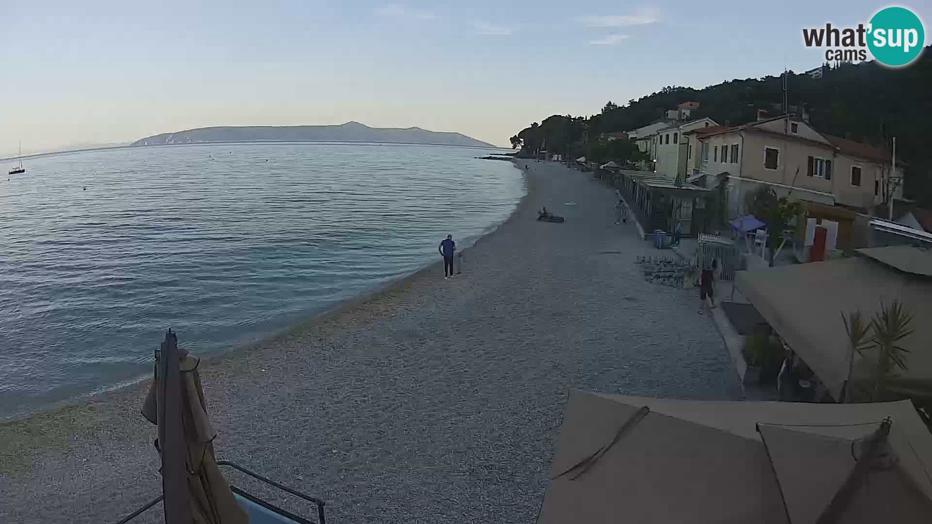 Mošćenička Draga webcam beach