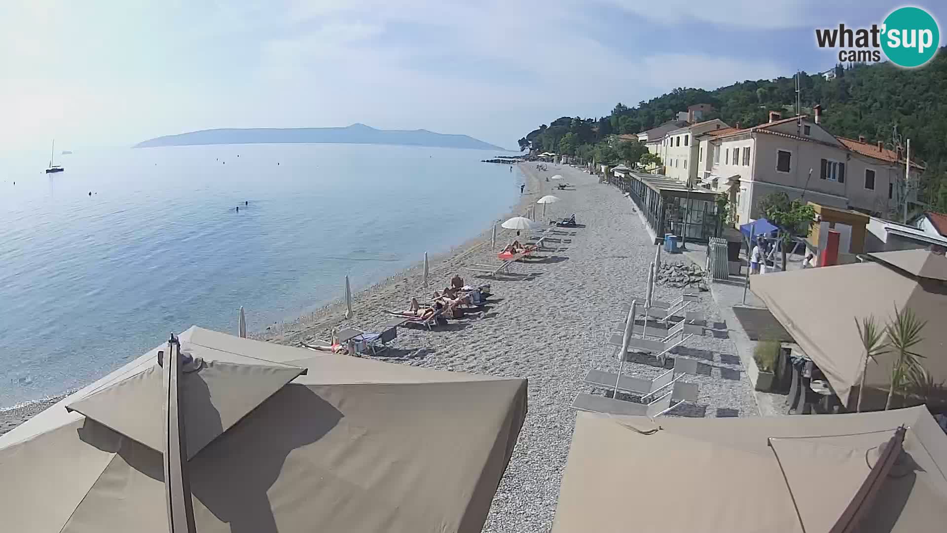 Mošćenička Draga webcam beach