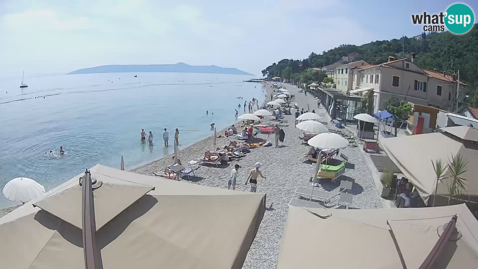 Mošćenička Draga webcam beach