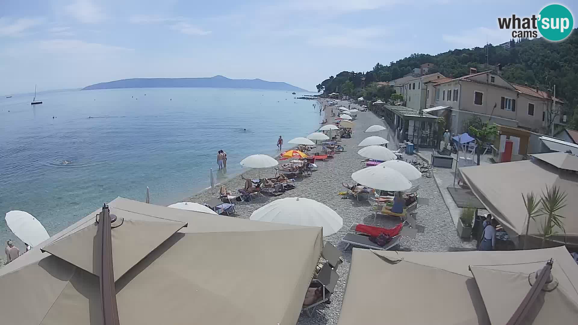 Webcam Mošćenička Draga – Strand