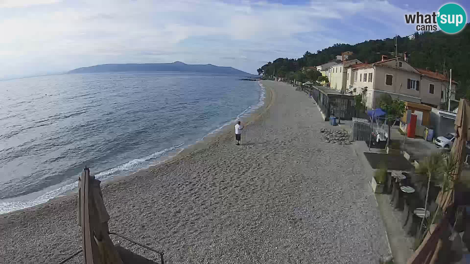 Mošćenička Draga webcam beach