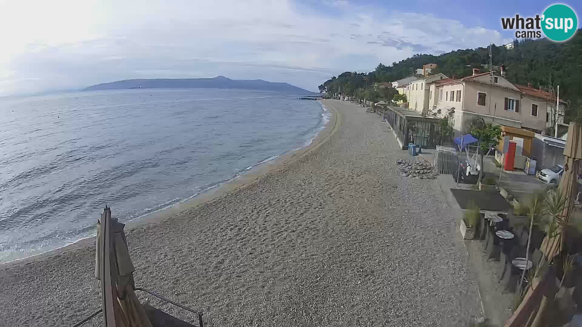 Mošćenička Draga webcam beach