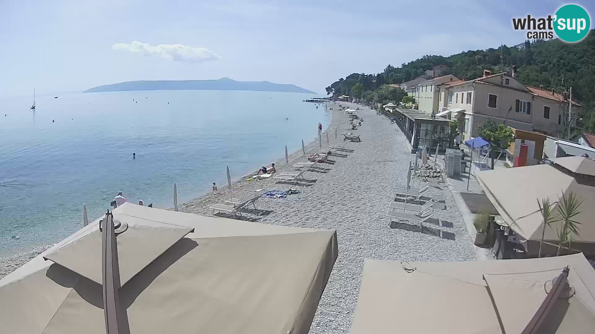 Webcam Mošćenička Draga – Strand