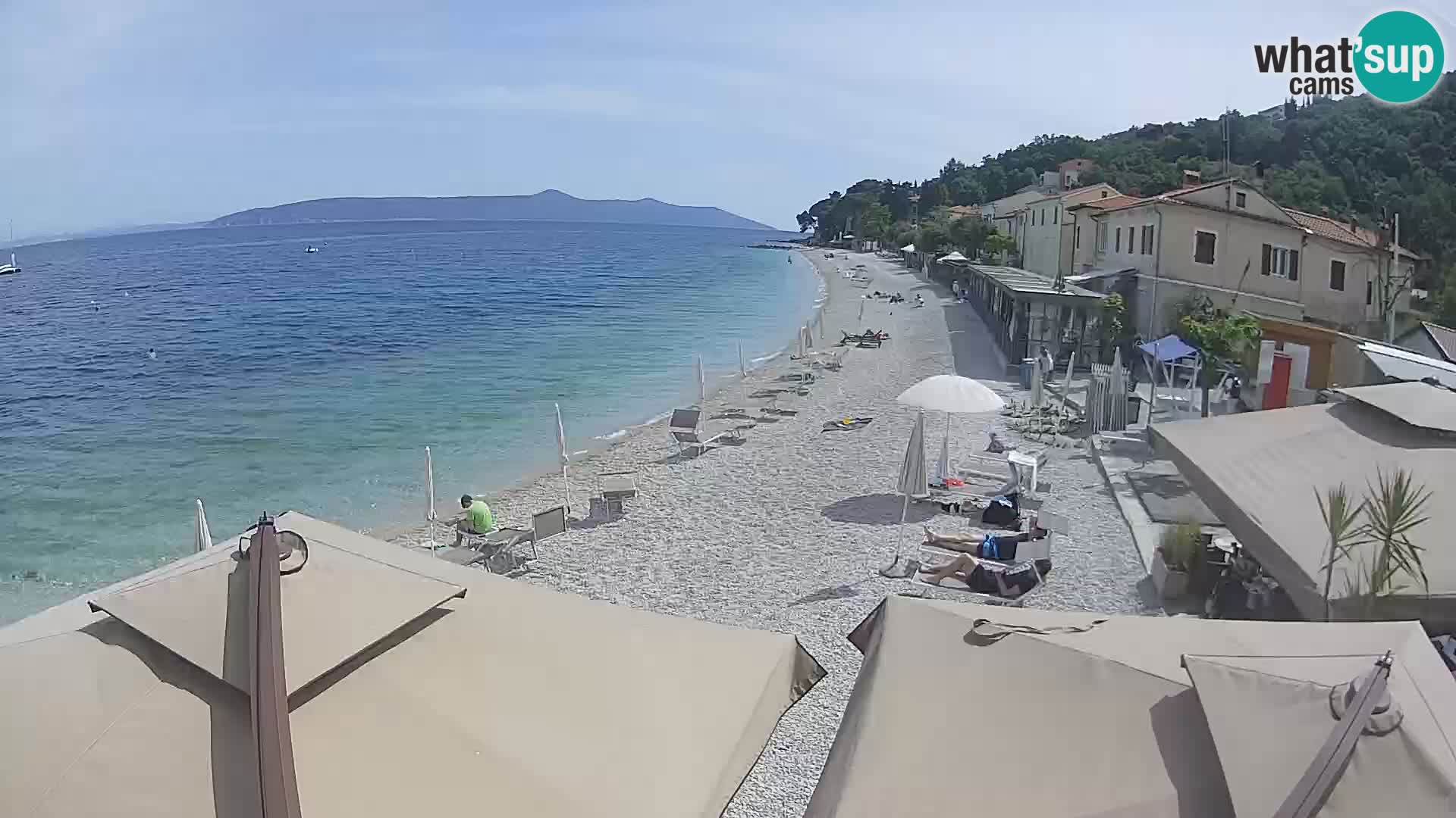 Web kamera Mošćenička Draga – plaža