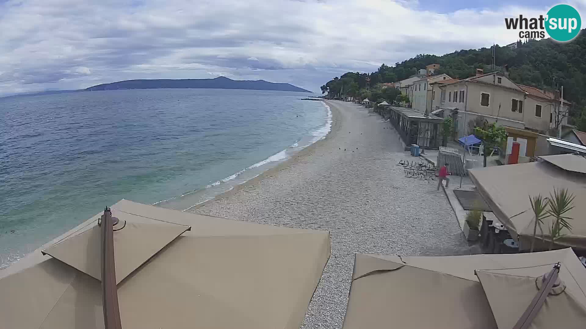 Web kamera Mošćenička Draga – plaža