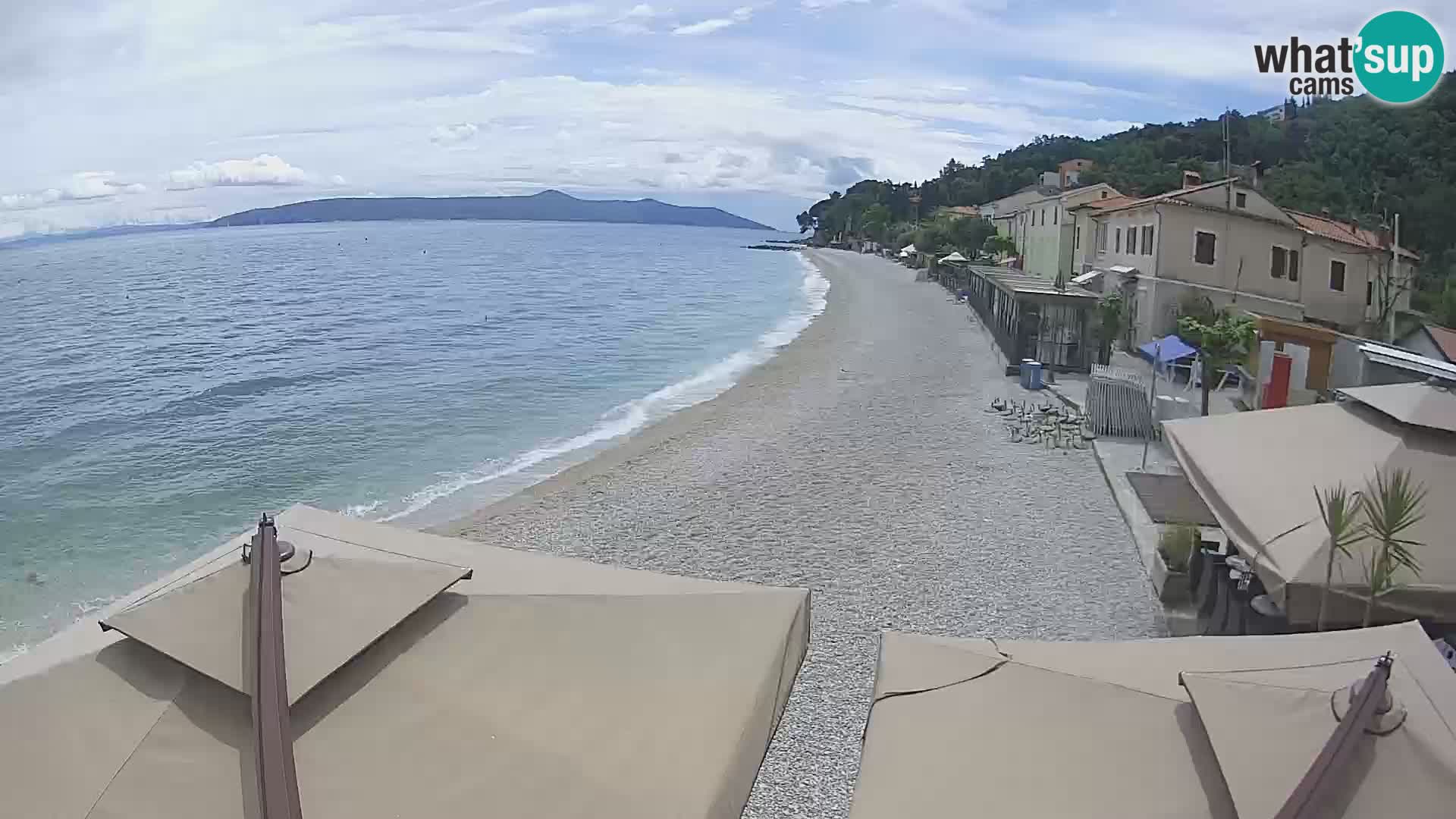 Web kamera Mošćenička Draga – plaža
