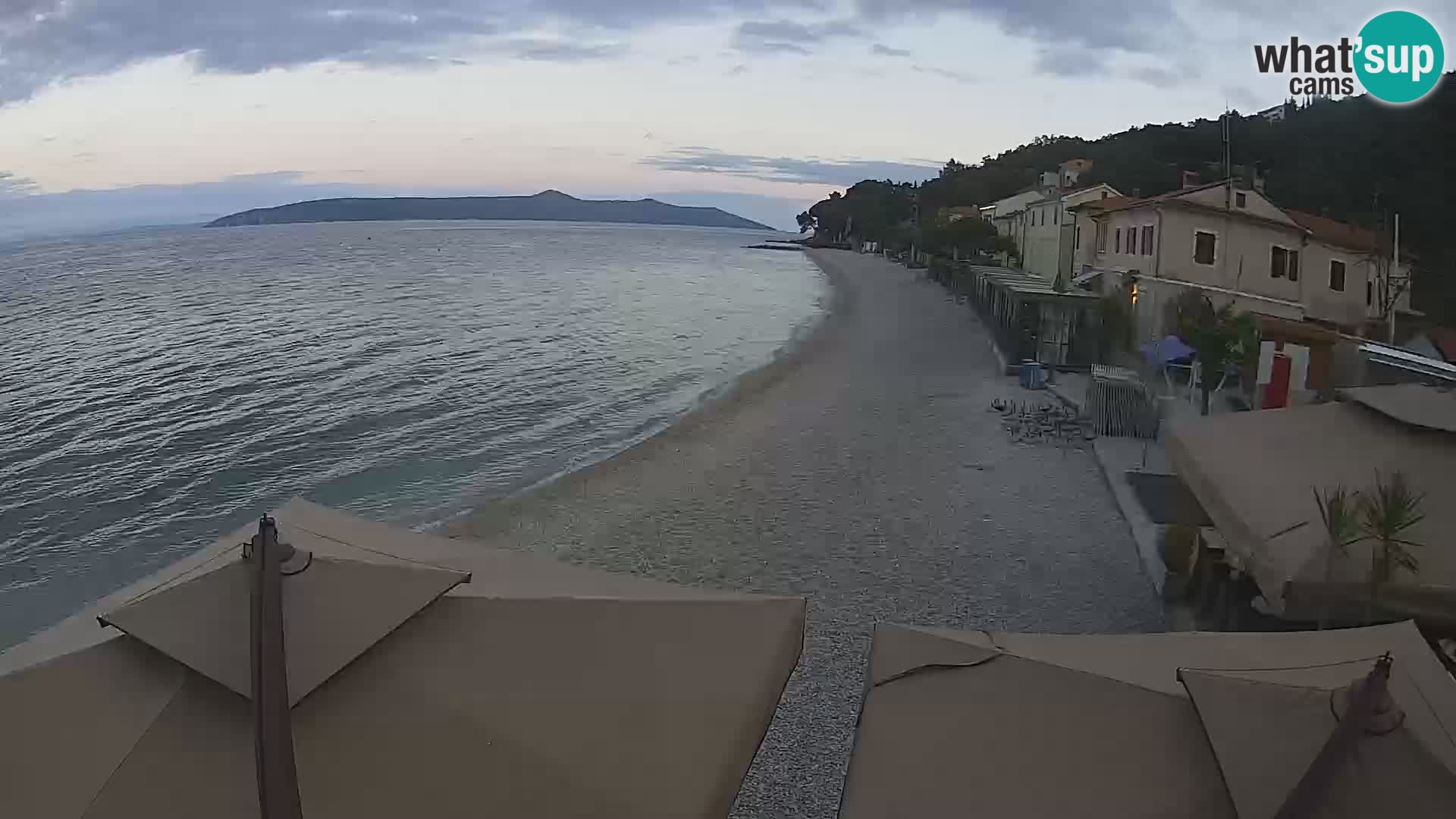 Webcam Mošćenička Draga – Strand