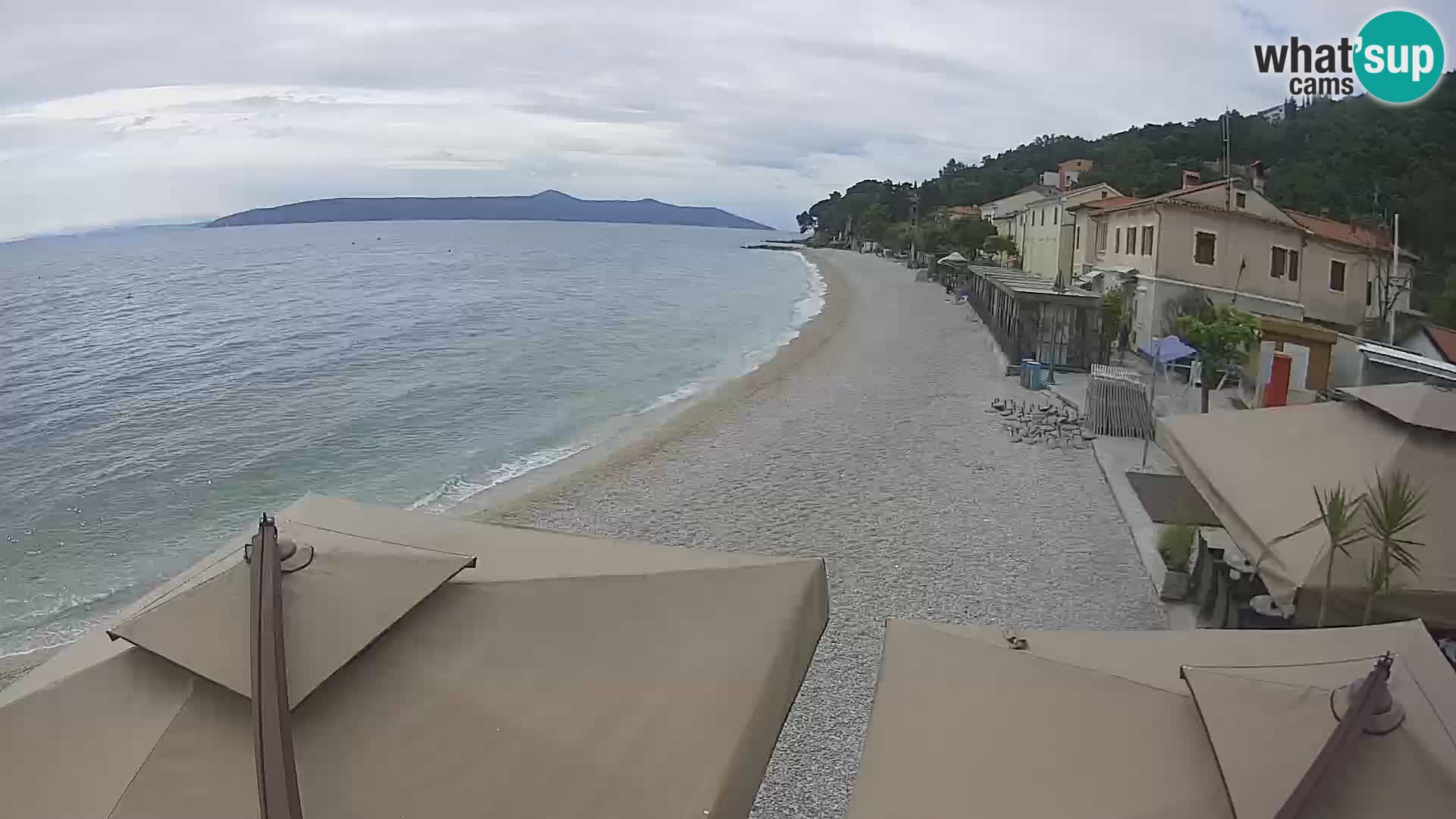 Webcam Mošćenička Draga – Strand