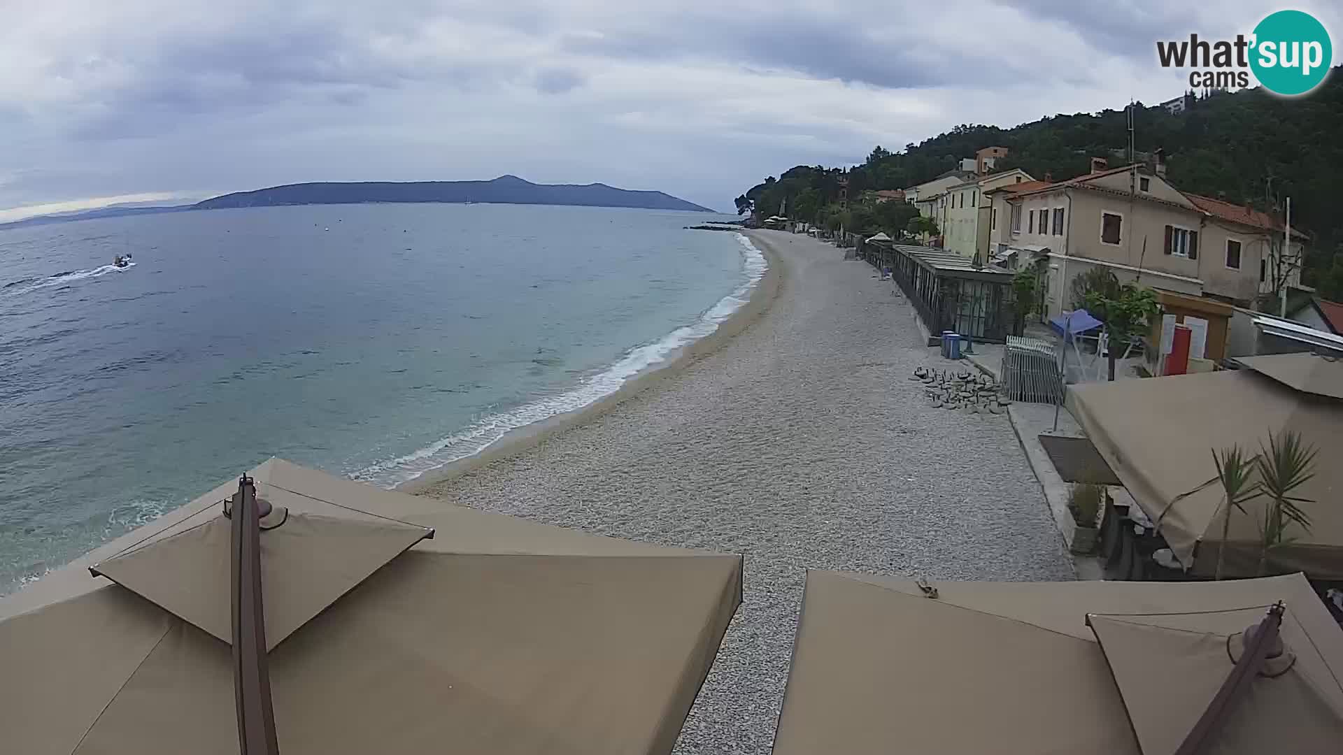 Webcam Mošćenička Draga – Strand