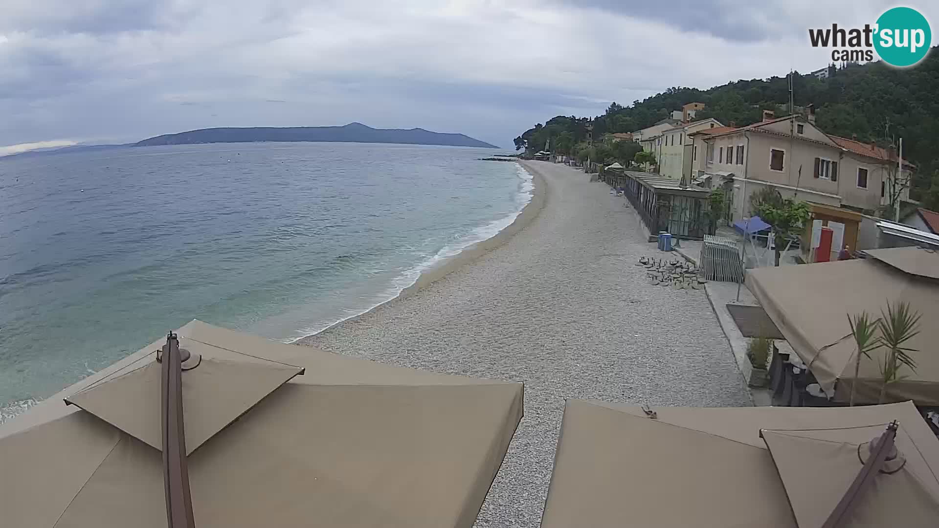 Mošćenička Draga webcam beach