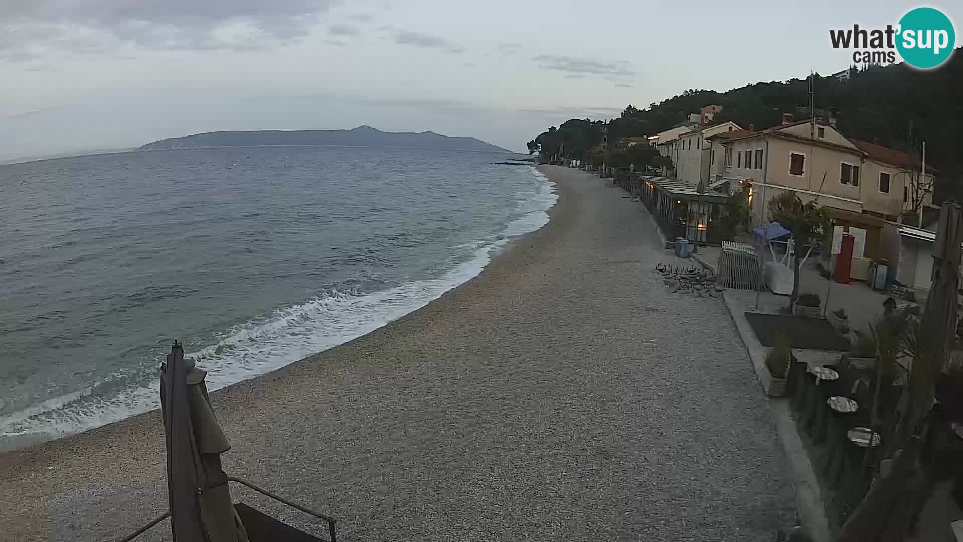 Mošćenička Draga webcam beach