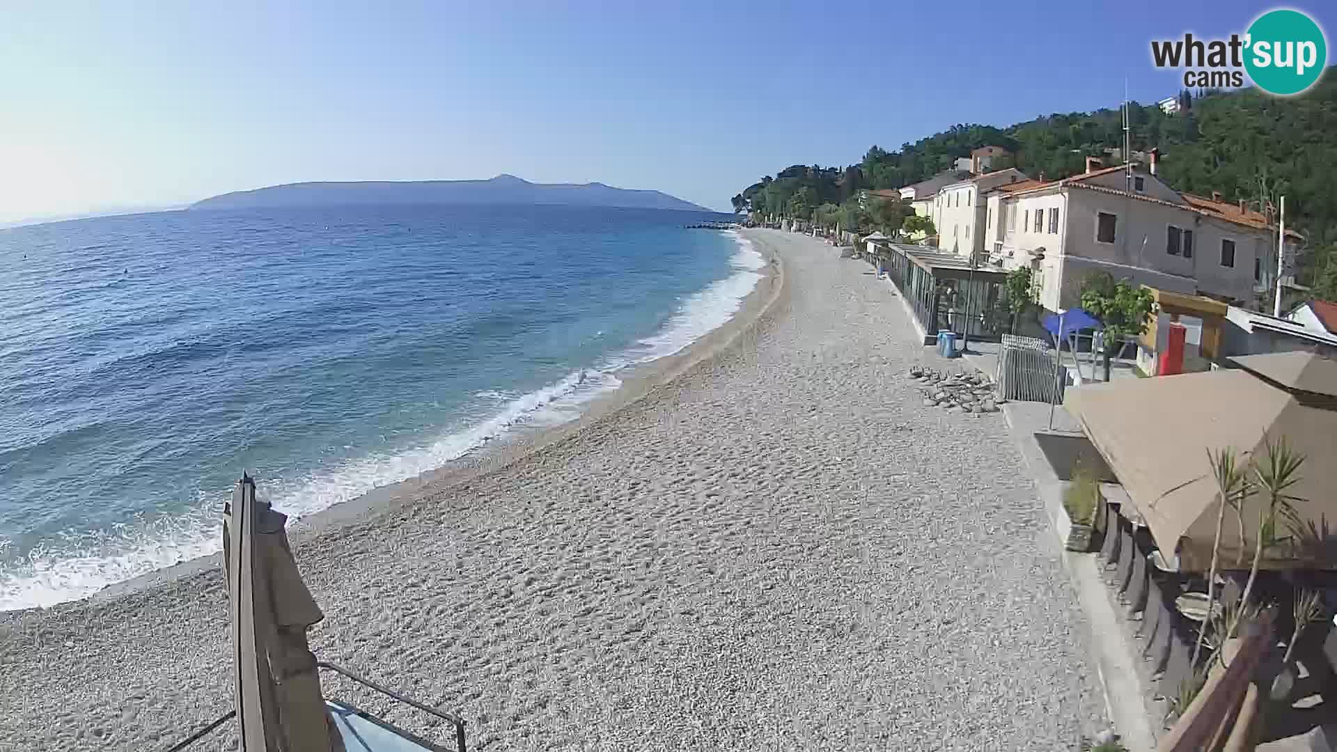 Mošćenička Draga webcam beach