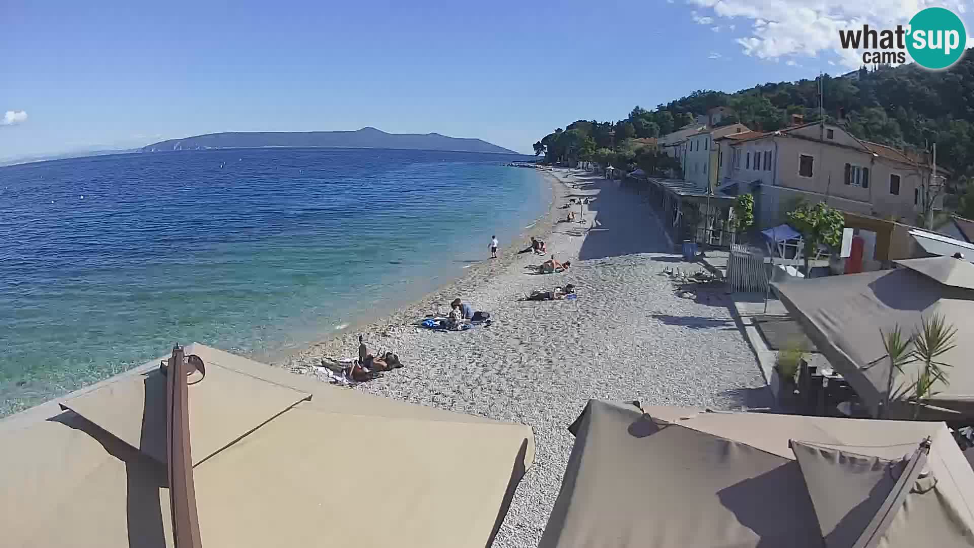 Mošćenička Draga webcam beach