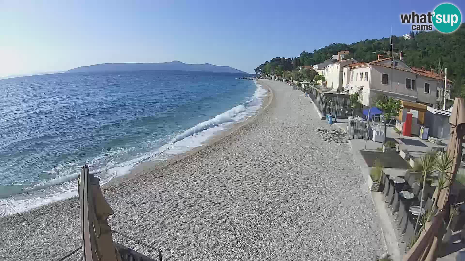 Mošćenička Draga webcam beach