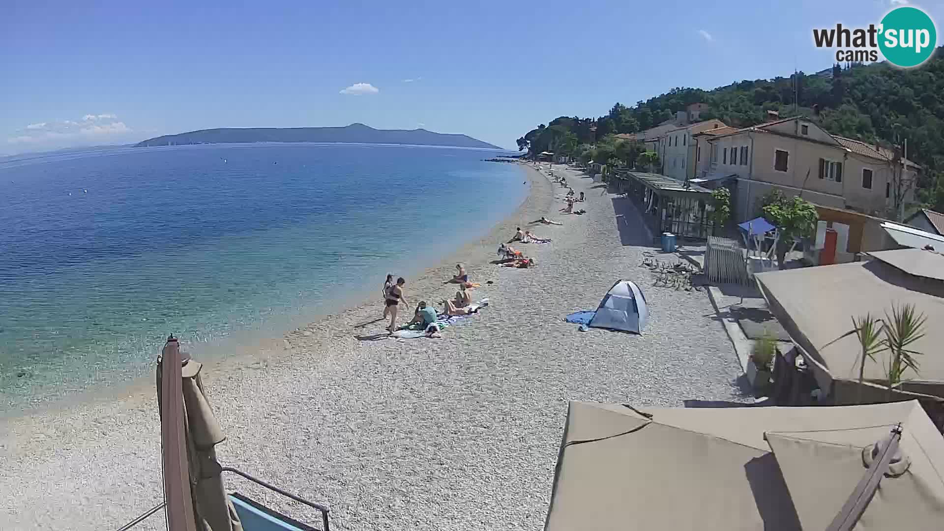 Mošćenička Draga webcam beach