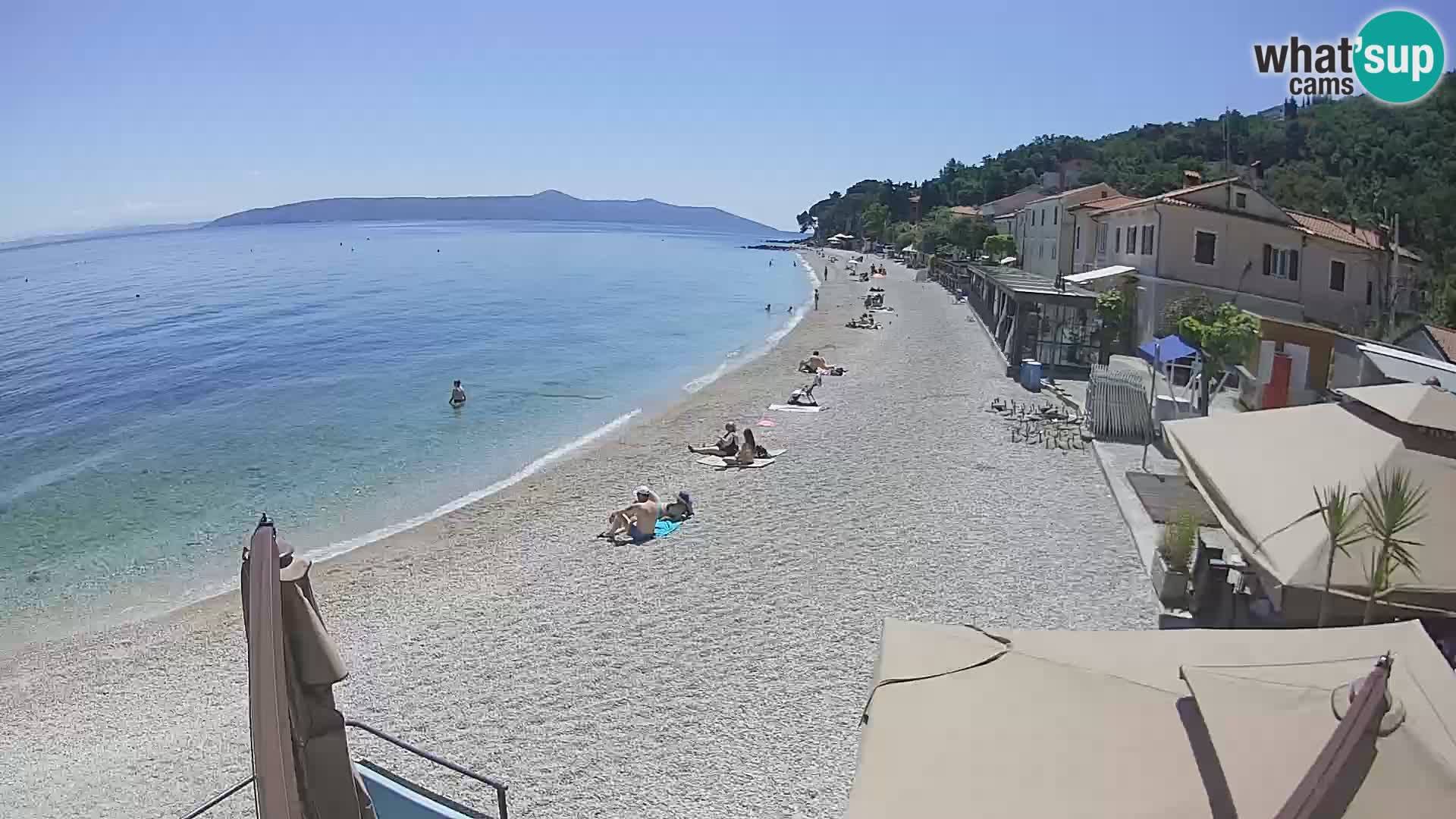 Mošćenička Draga webcam beach