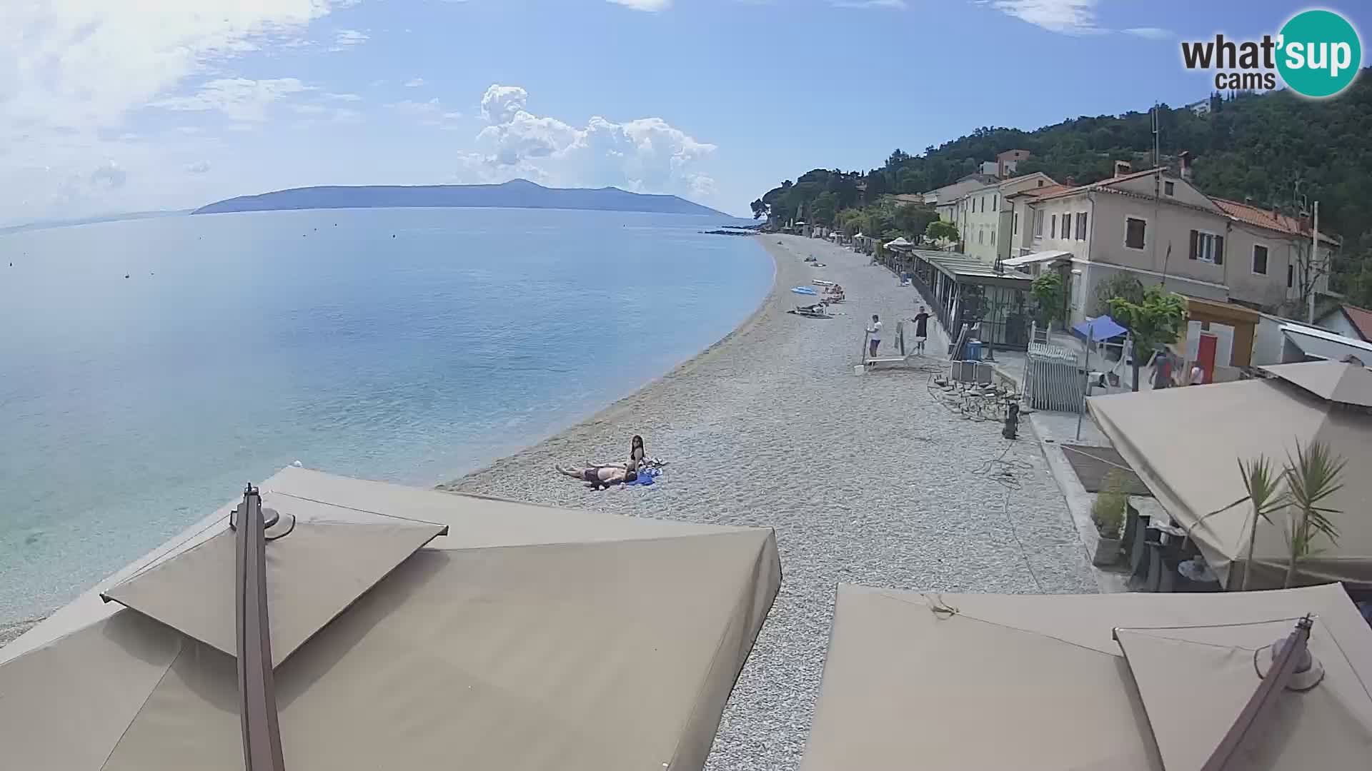 Mošćenička Draga webcam beach