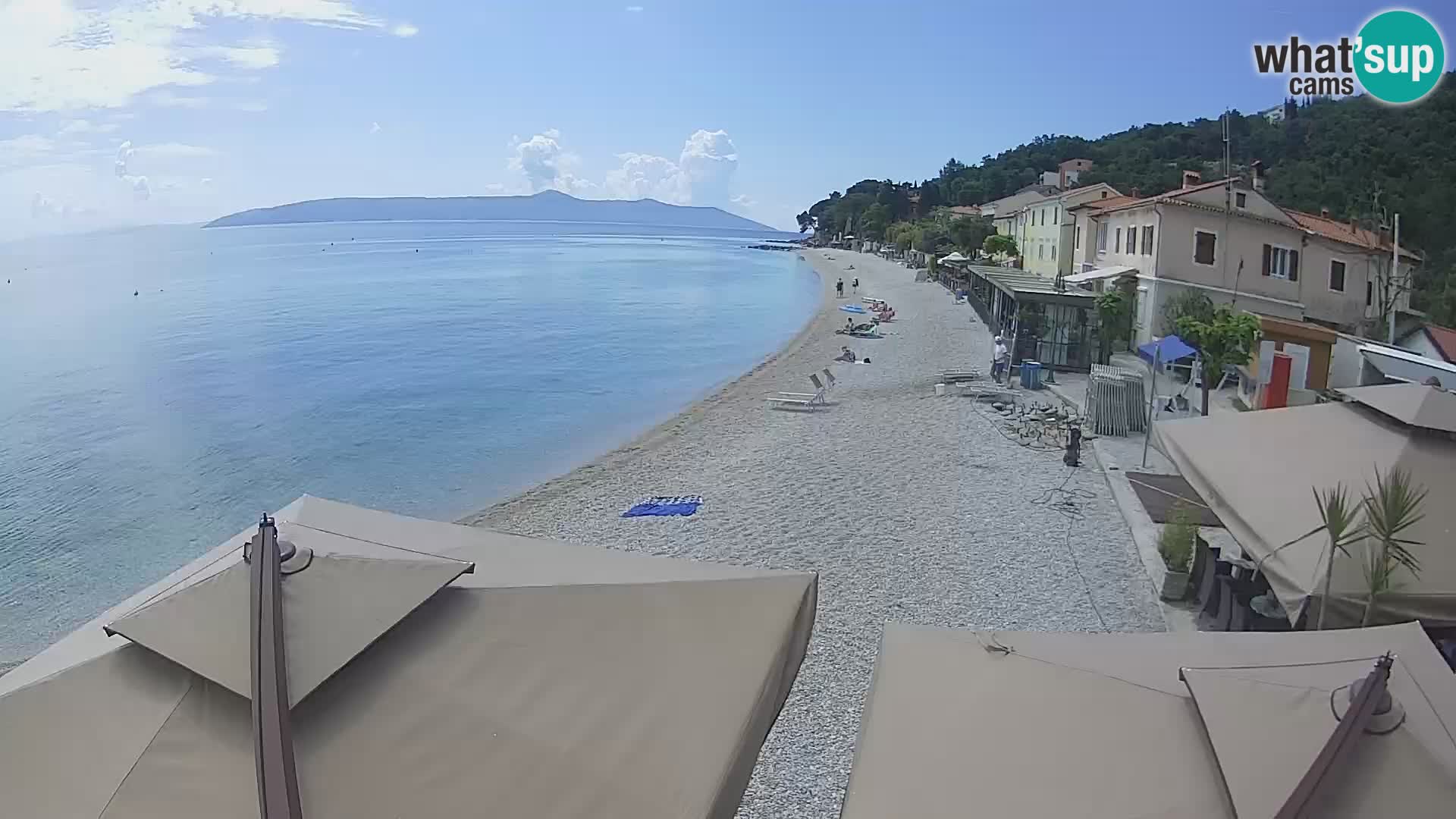 Mošćenička Draga webcam beach