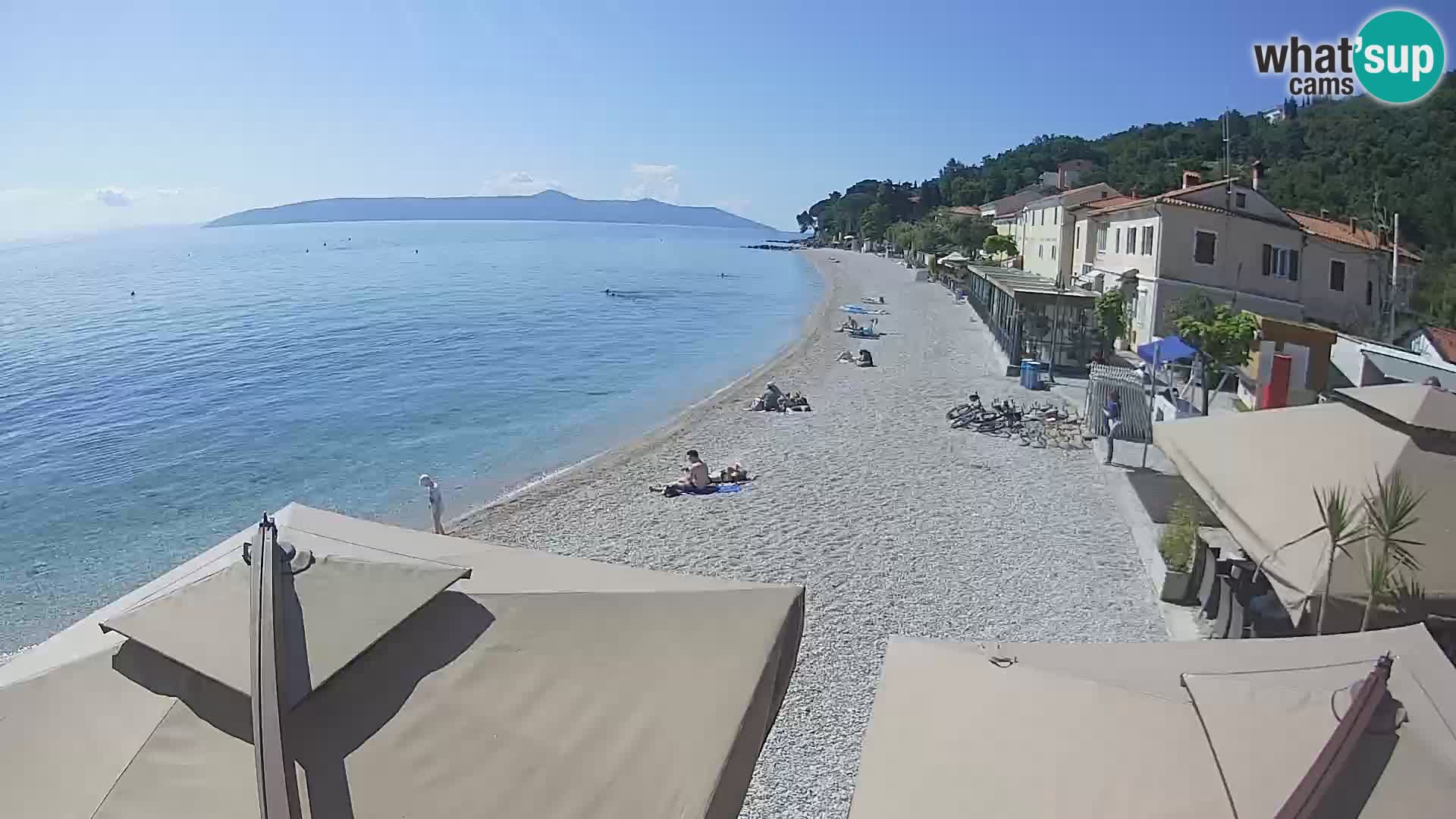 Webcam Mošćenička Draga – Strand
