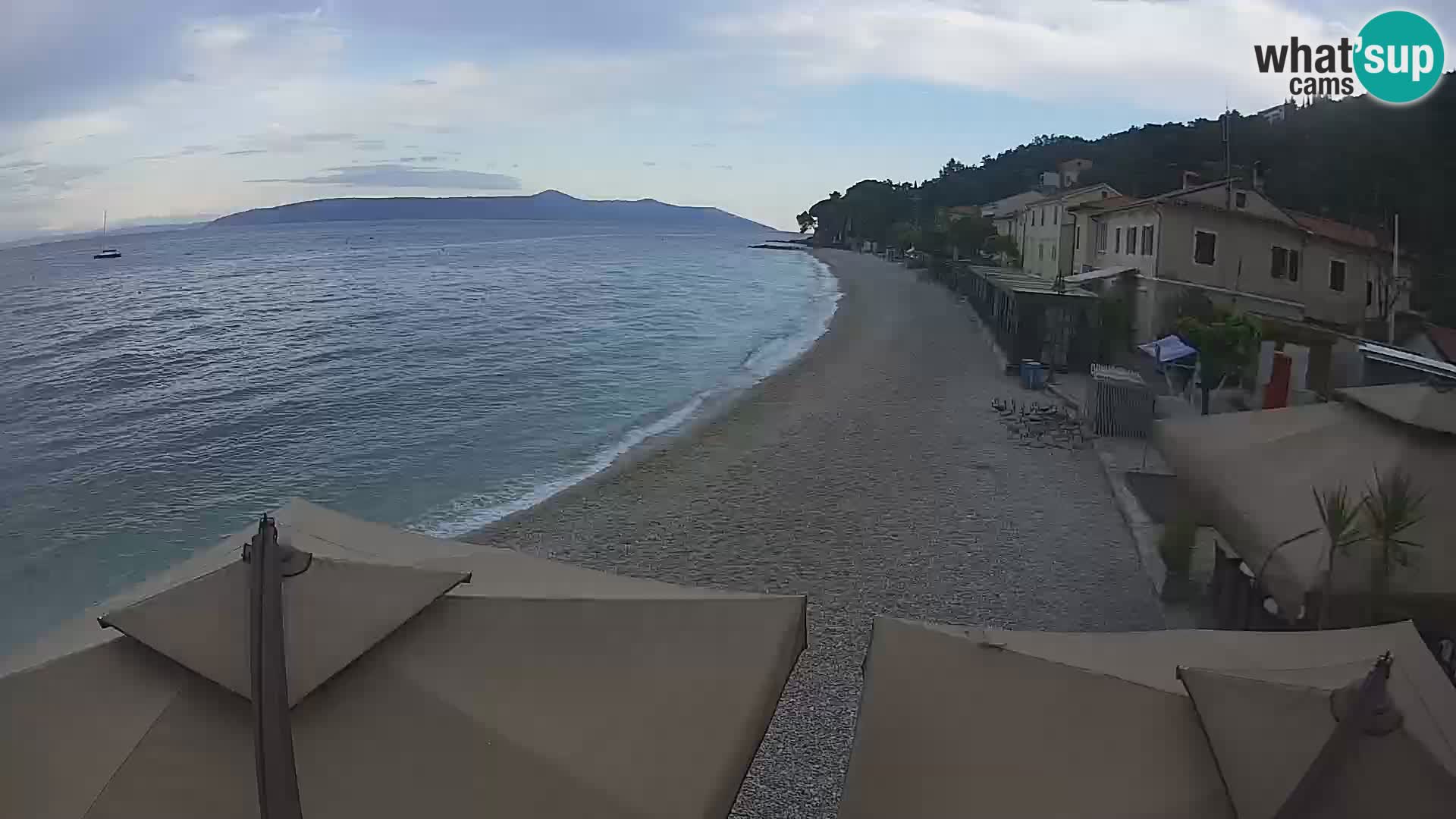 Webcam Mošćenička Draga – Strand