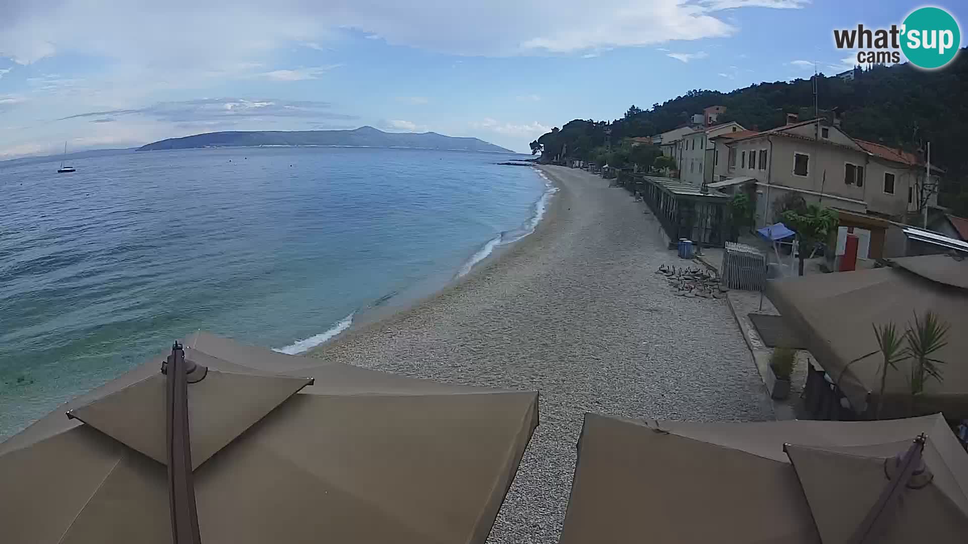 Mošćenička Draga webcam beach