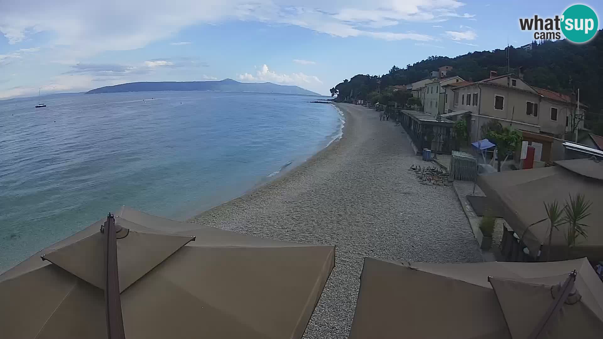 Webcam Mošćenička Draga – Strand
