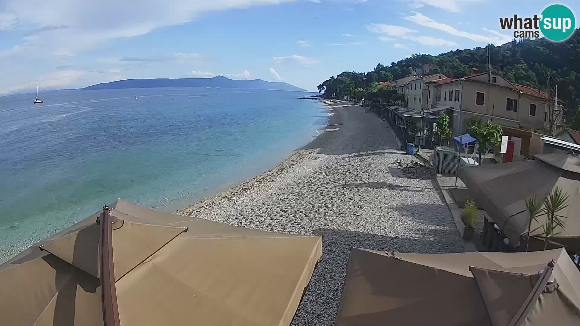 Mošćenička Draga webcam beach