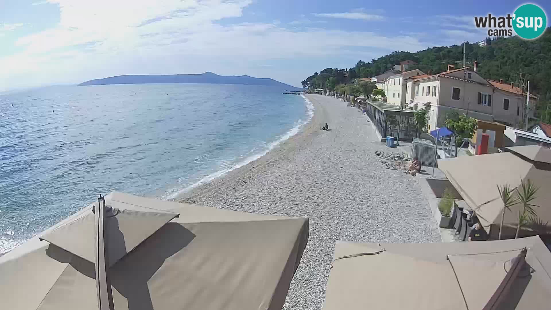Webcam Mošćenička Draga – Strand