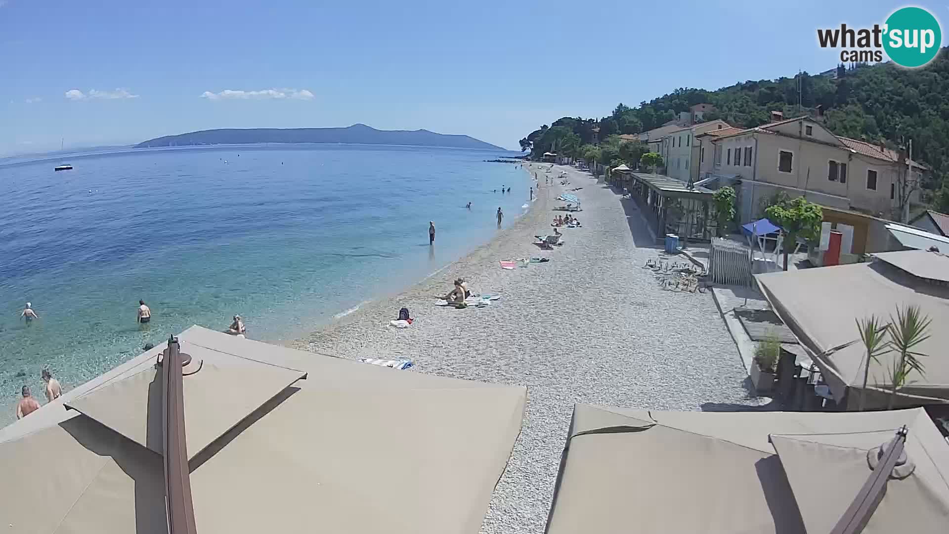 Web kamera Mošćenička Draga – plaža