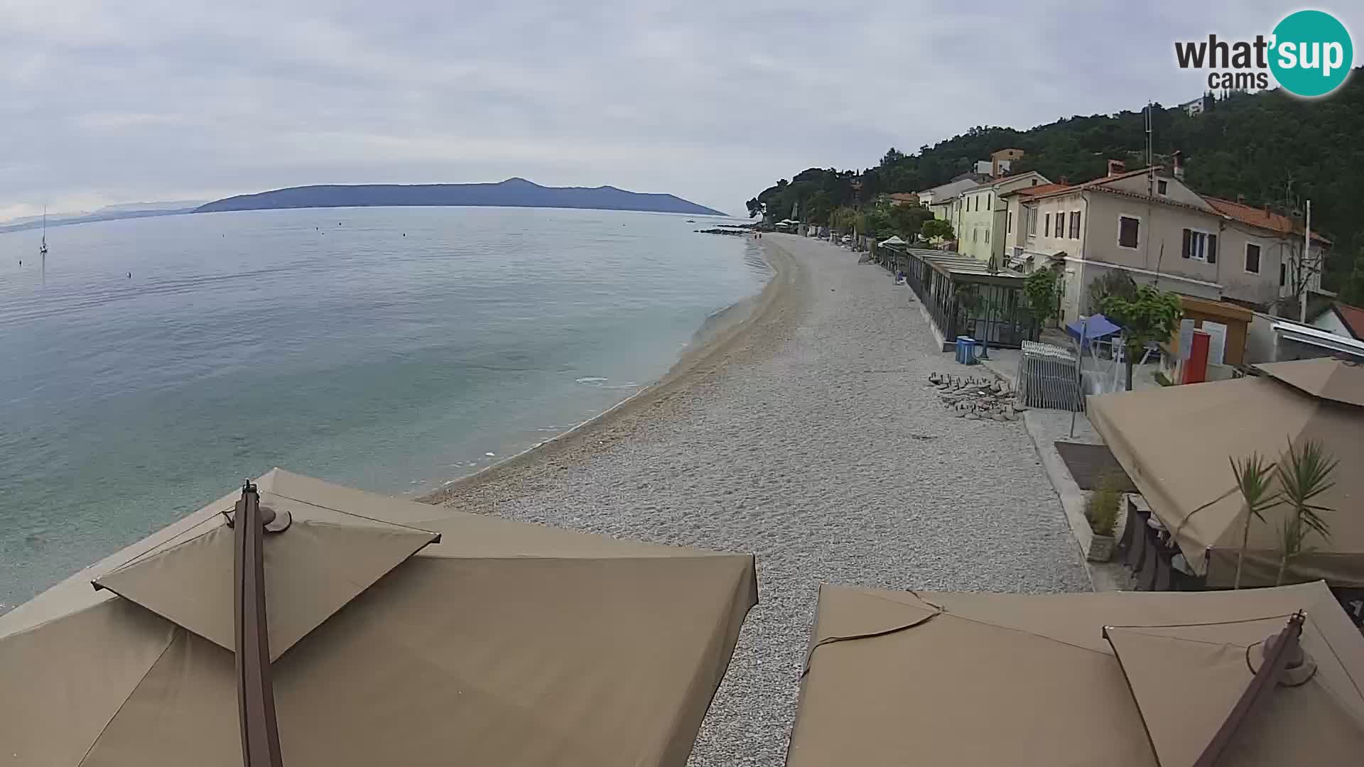 Webcam Mošćenička Draga – Strand