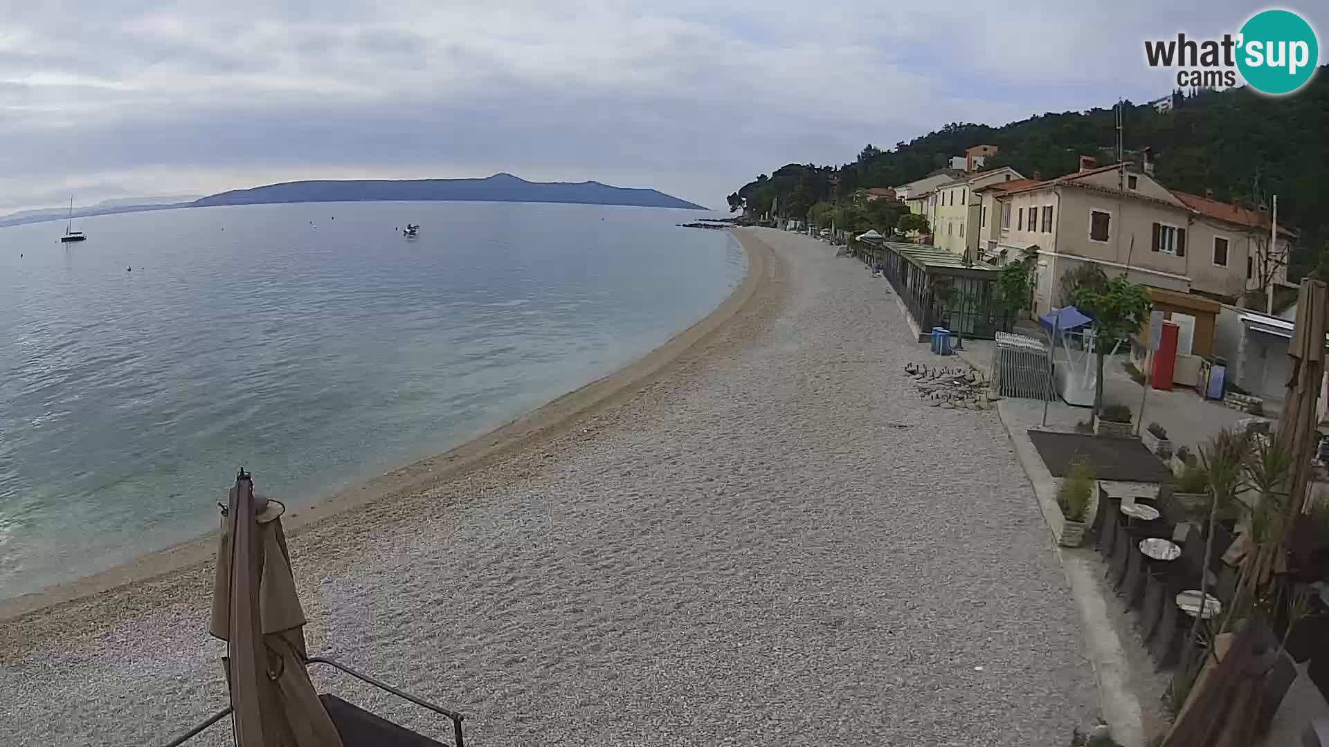 Mošćenička Draga webcam beach