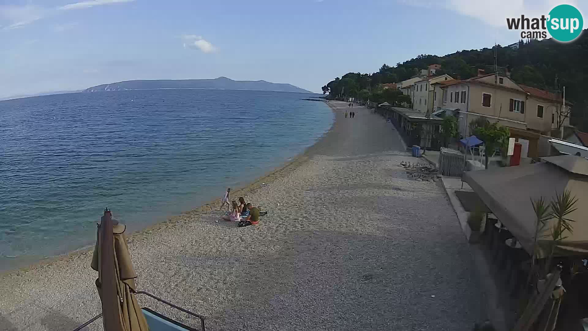 Mošćenička Draga webcam beach