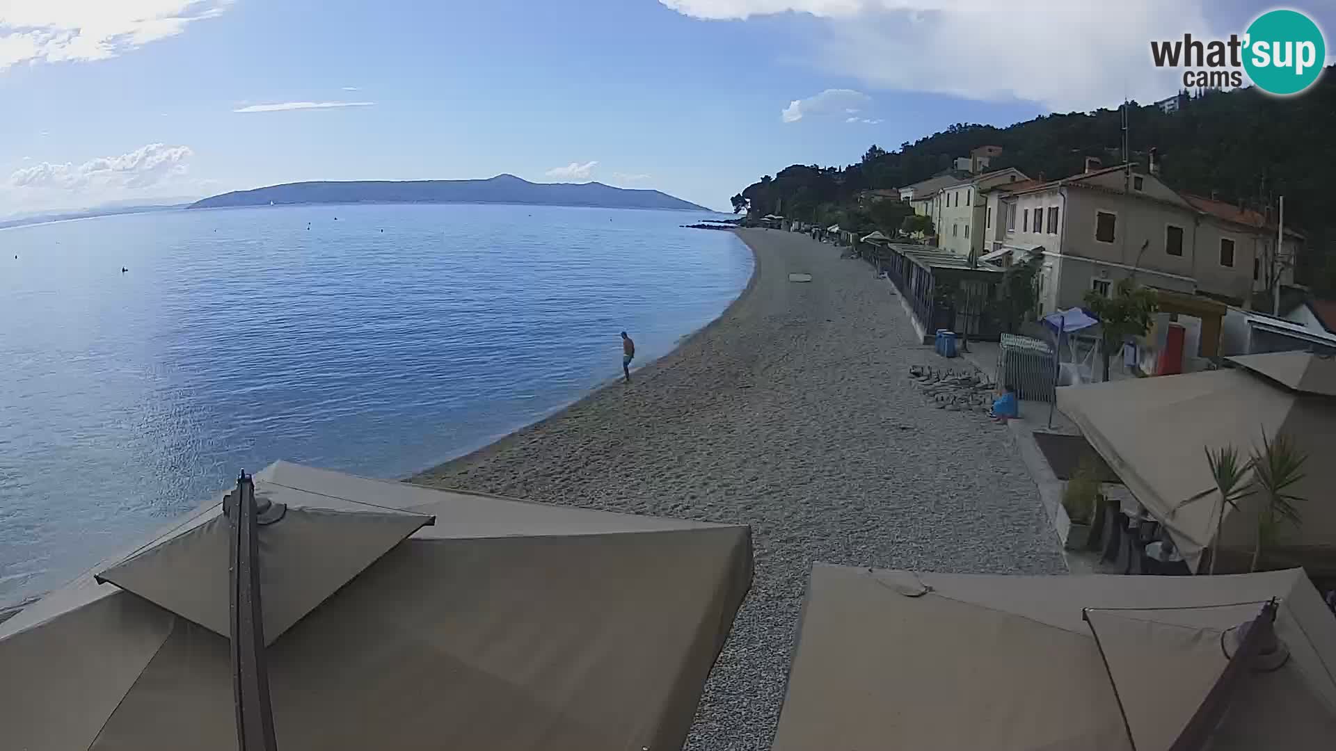 Web kamera Mošćenička Draga – plaža