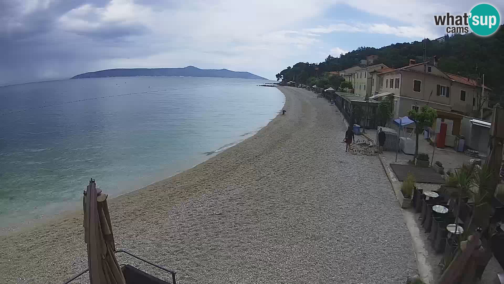 Mošćenička Draga webcam beach