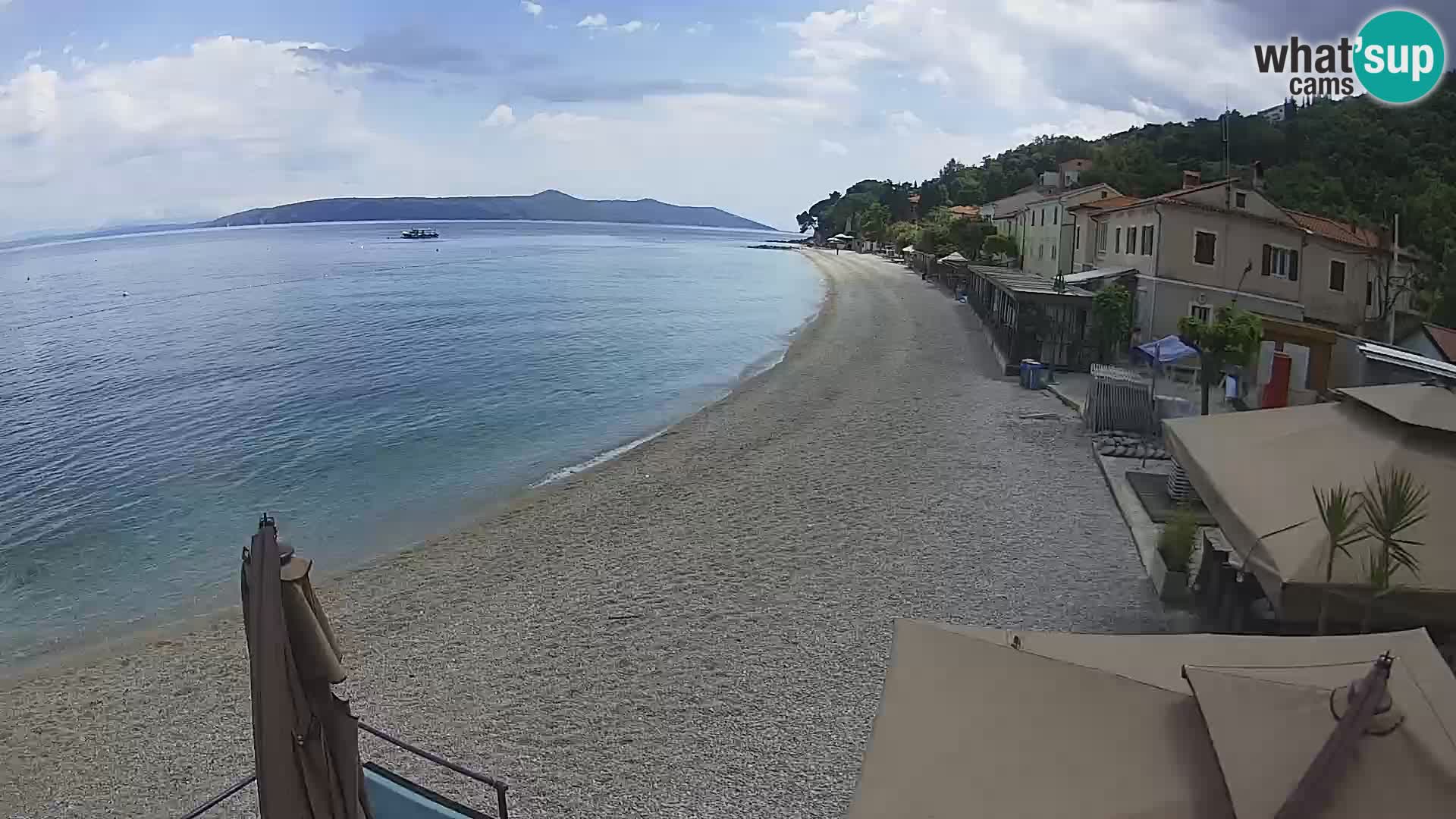 Webcam Mošćenička Draga – Strand