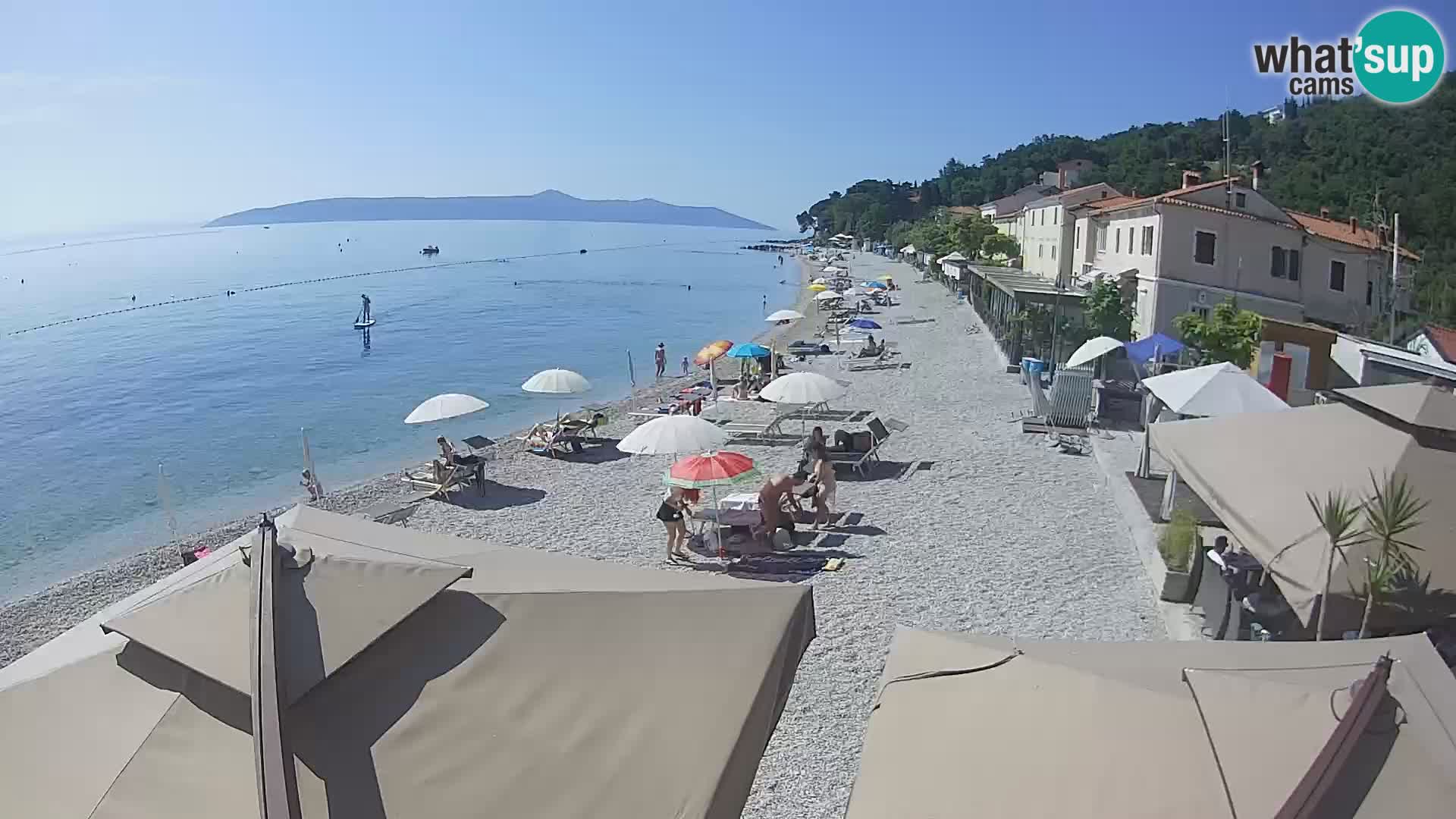 Mošćenička Draga webcam beach