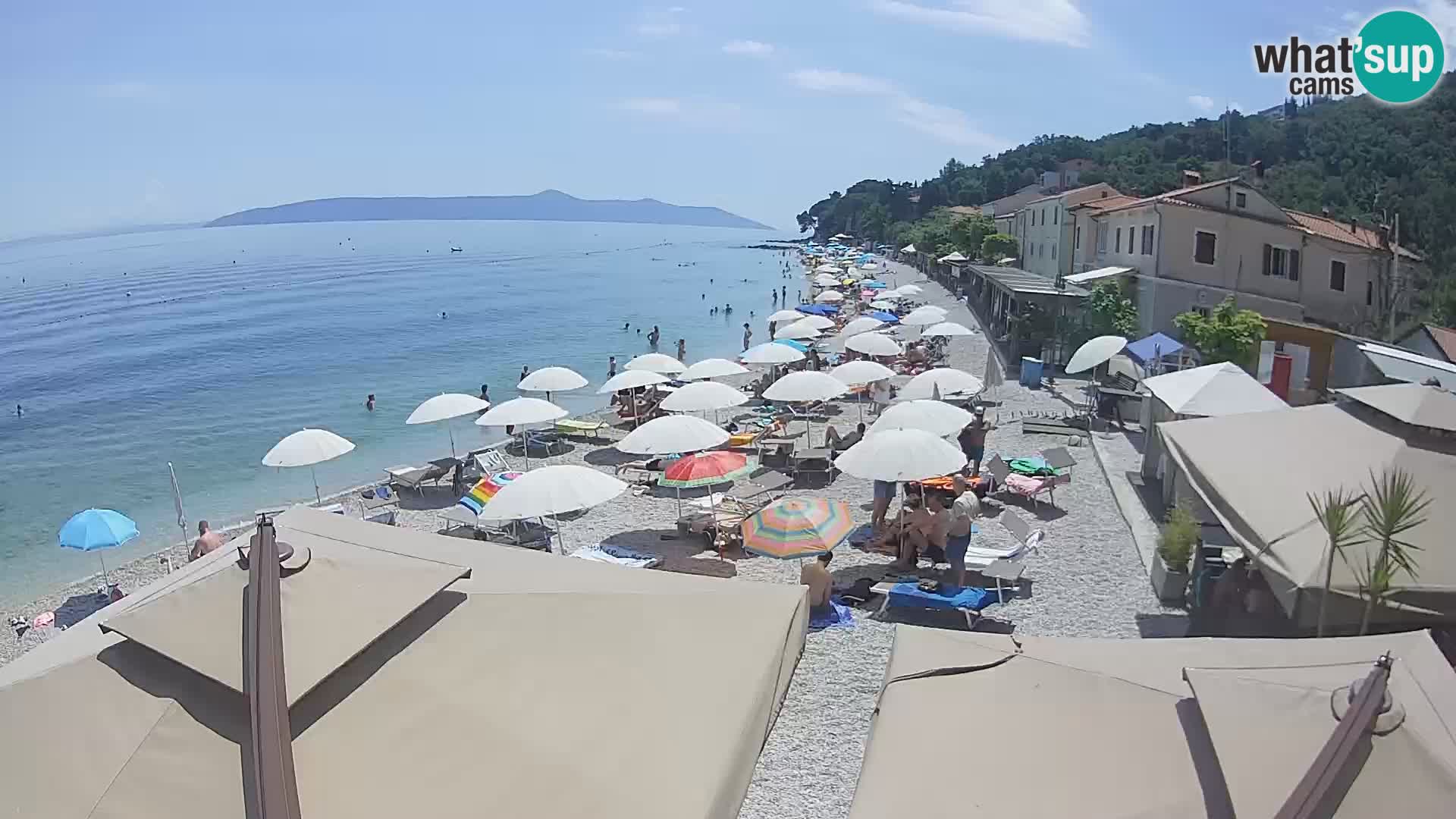 Mošćenička Draga webcam beach