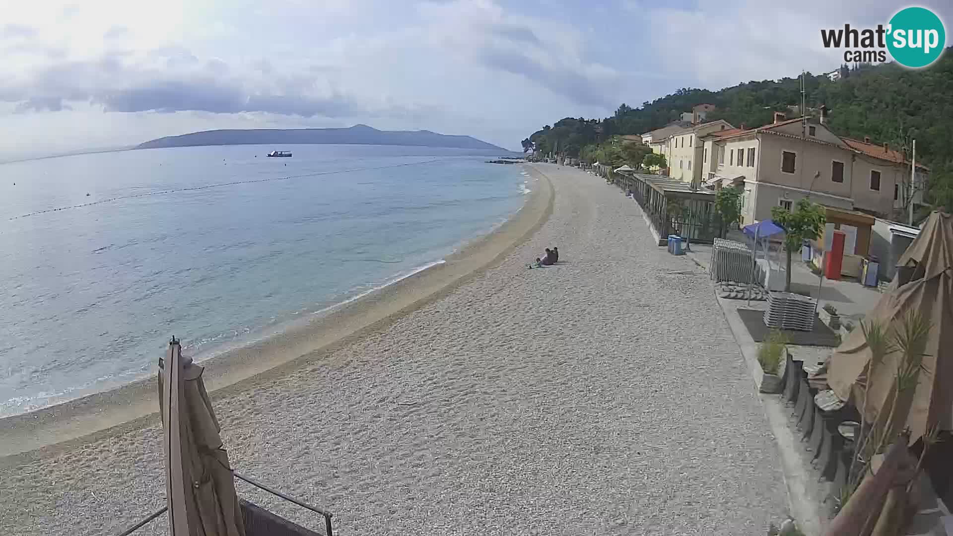 Mošćenička Draga webcam beach