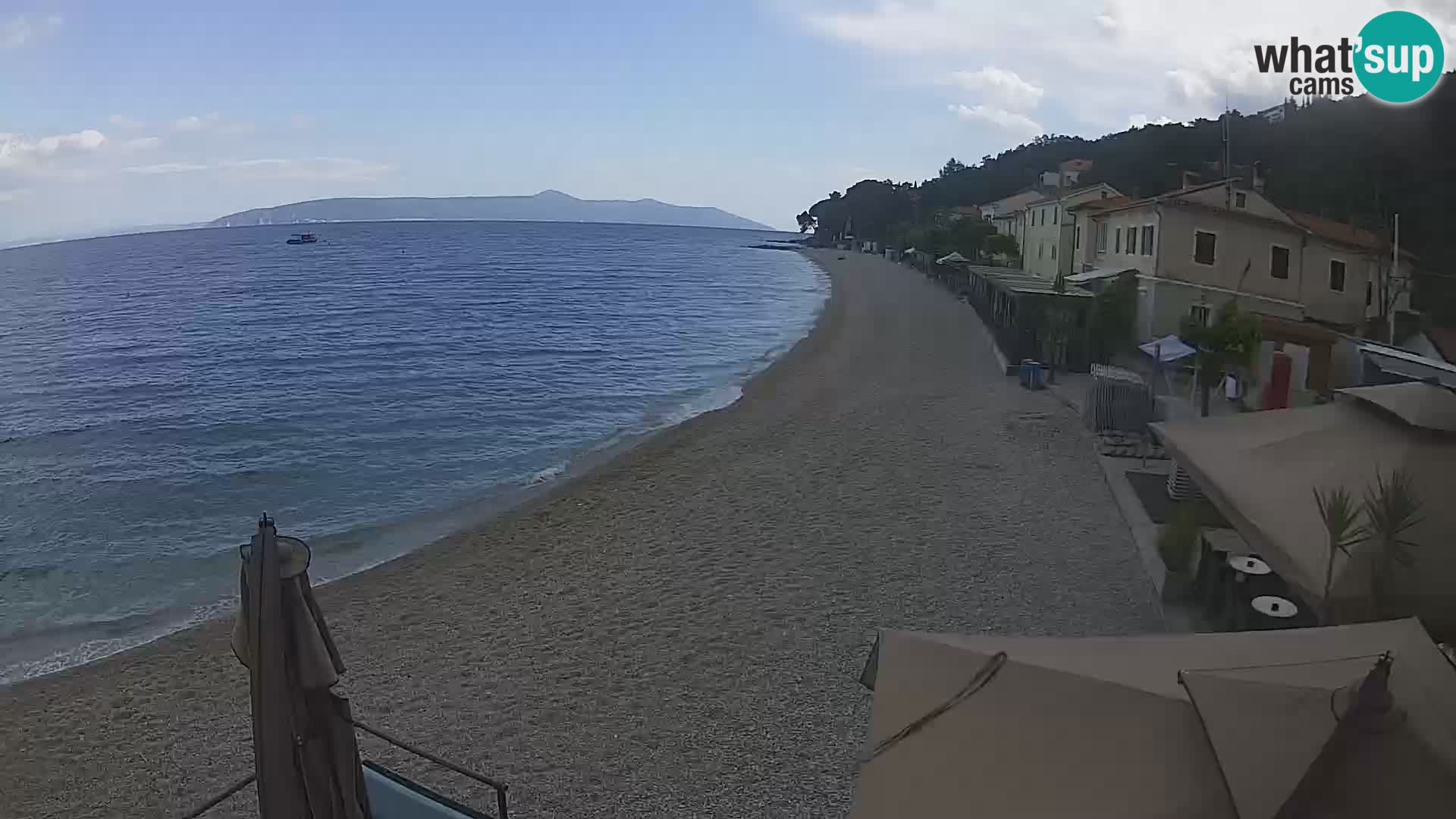 Mošćenička Draga webcam beach